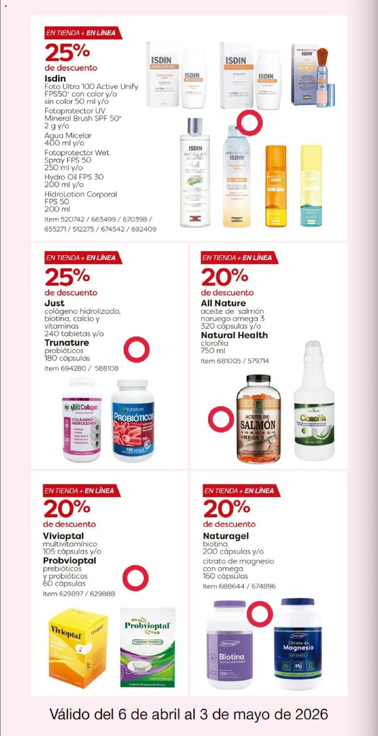Nuevas ofertas de Costco válidas en toda la República Mexicana desde el 06.04.2026. ¡Encuentra las mejores ofertas en Costco catálogo! | Página: 34 | Productos: Aceite, Loción, Agua micelar, Protector solar