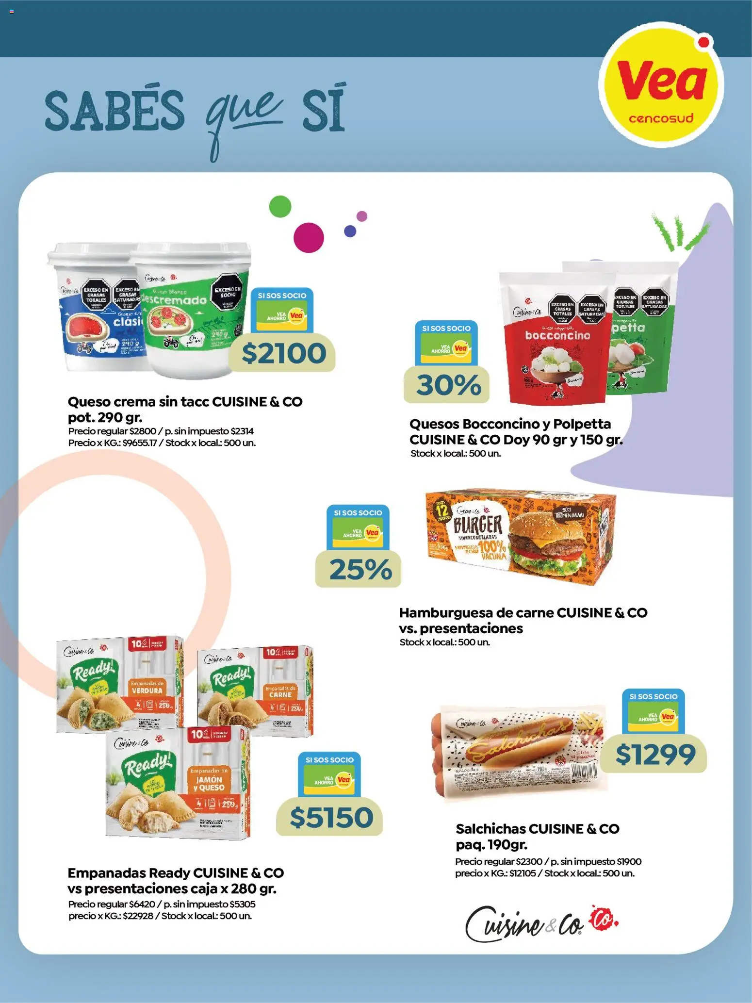 Vea - Especial Marcas Propias │ válido desde el 23.10.2025 | Página: 5 | Productos: Caja, Queso crema, Queso, Crema
