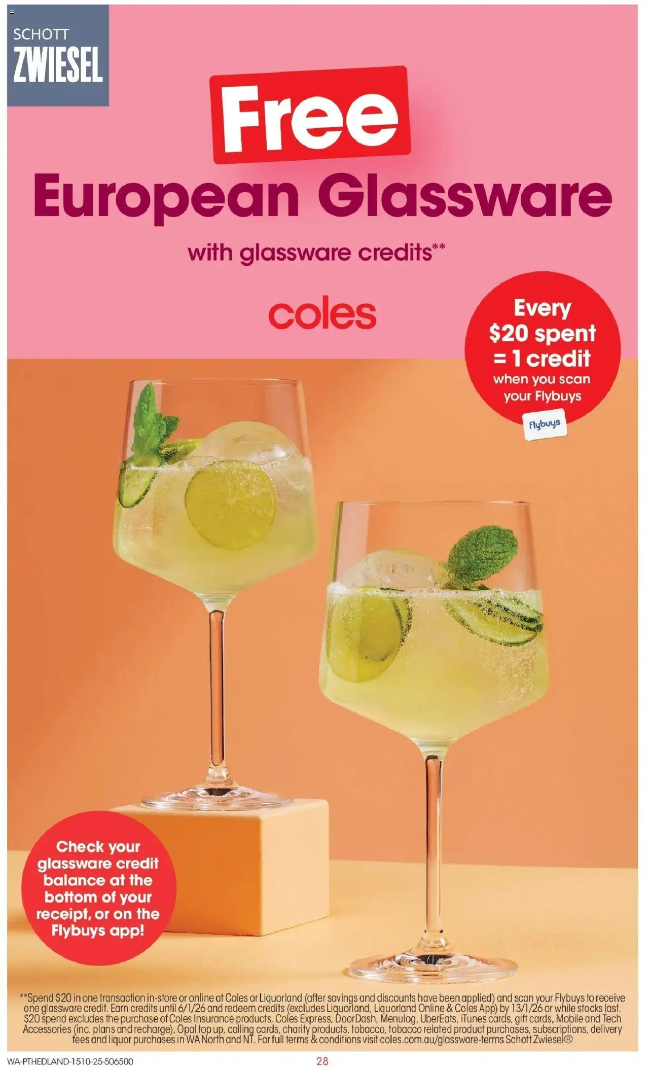 Coles catalogue - valid from 15.10.2025 | Page: 28 | Products: Glassware, Opal, Accessories, Mobile
