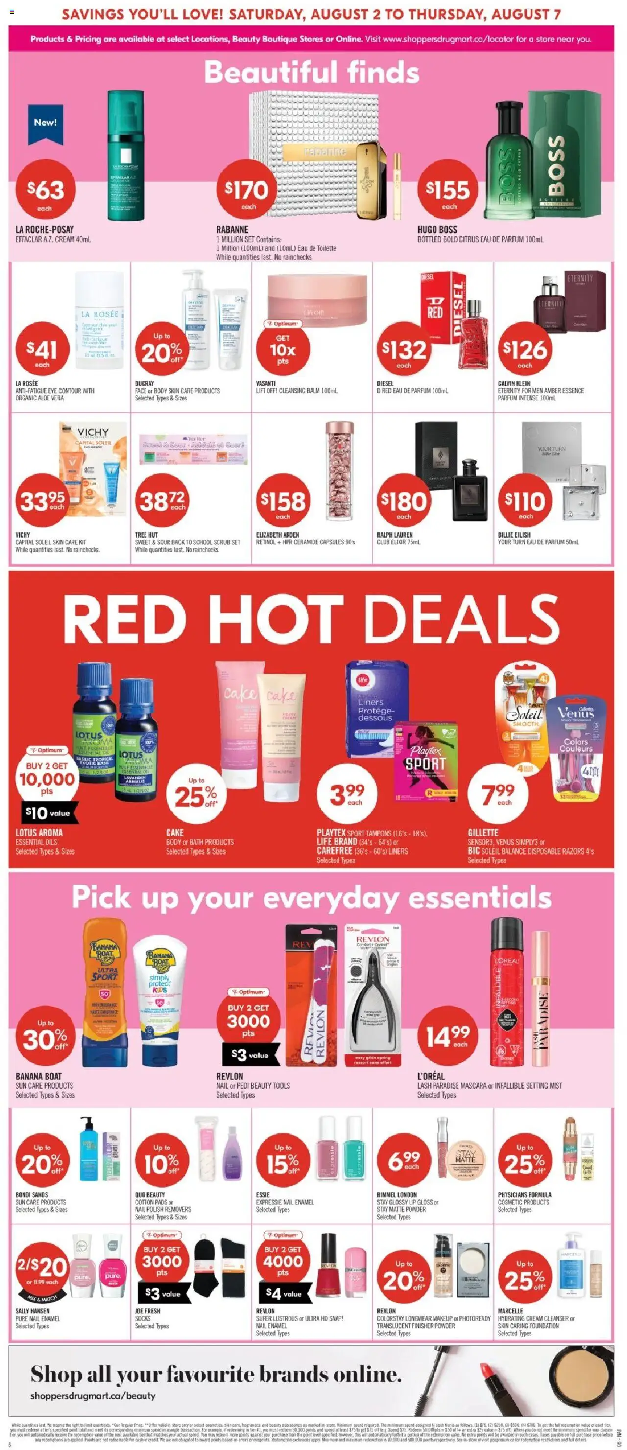 Shoppers flyer valid from 02.08.2025 | Page: 10 | Products: Cream, Eau de toilette, Powder, Oil