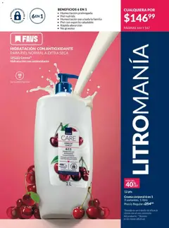 Vista previa de Crema corporal 6 en 1, Crema corporal 6 en 1, 3 variantes, 1 litro, nuevo folleto de la tienda, válido en México a partir del 13.03.2026 | Página: 167