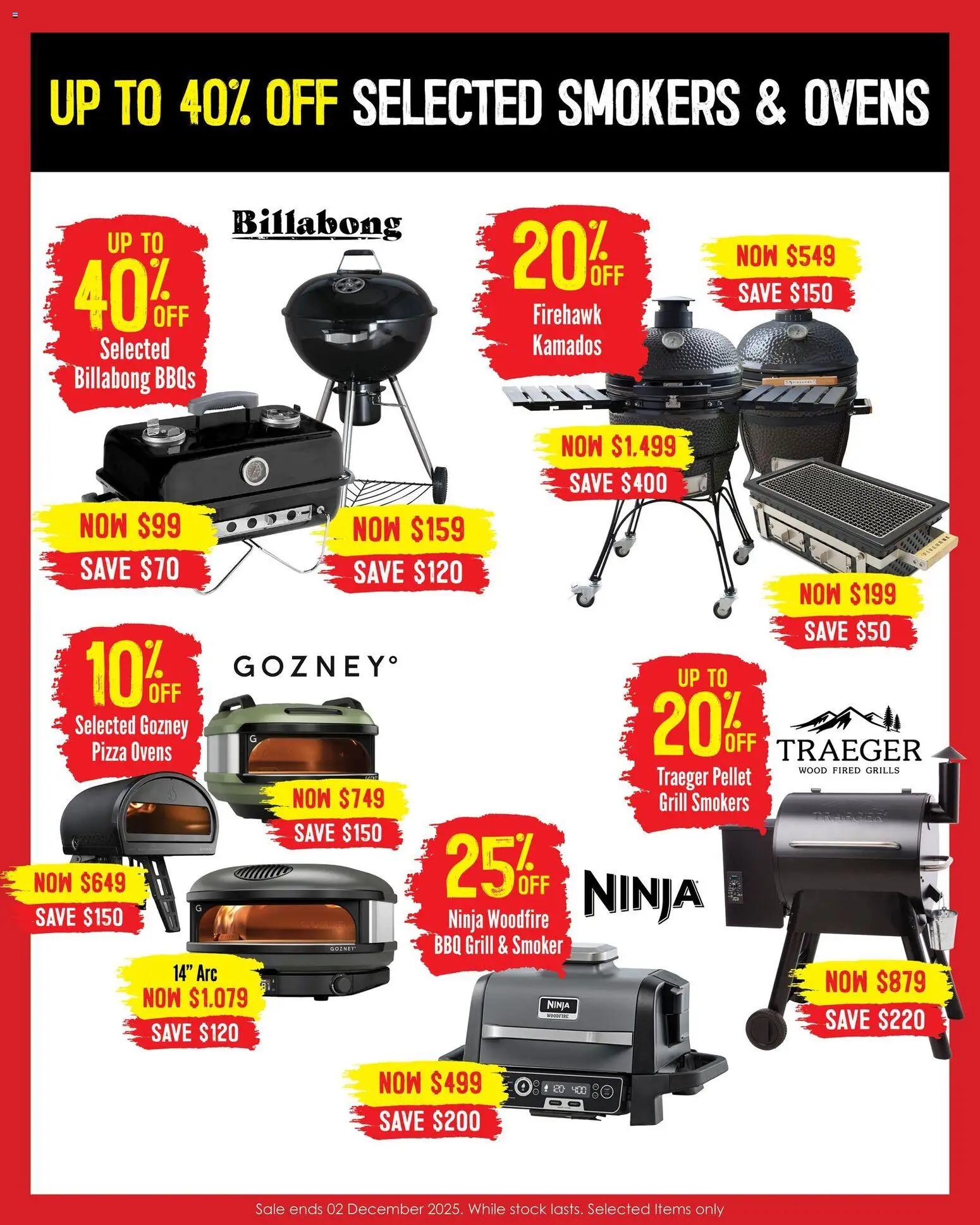 Barbeques Galore catalogue - valid from 12.11.2025 | Page: 3 | Products: Pizza, Wood, Grill