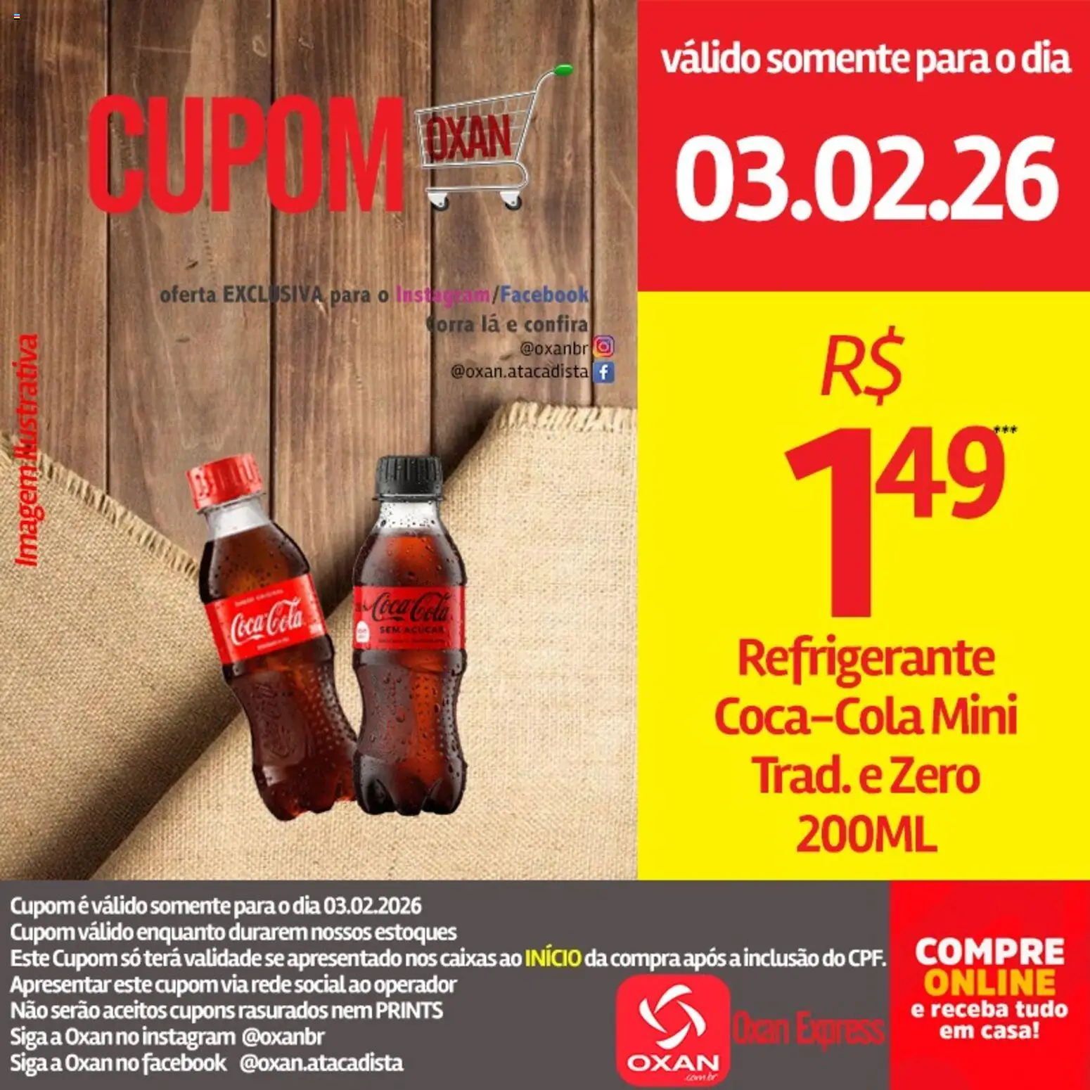 Oxan Atacadista Folheto - válido de 03.02.2026 | Página: 18 | Produtos: Cola, Açúcar, Refrigerante