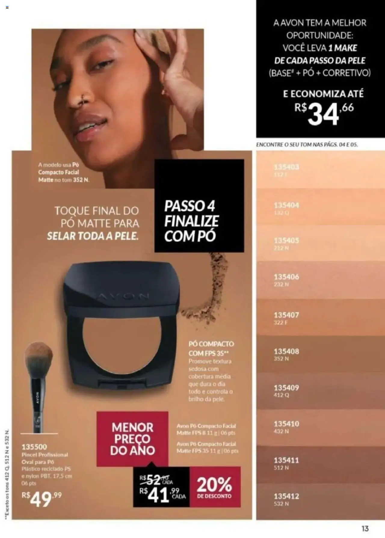 Avon Folheto - válido de 26.09.2025 | Página: 177 | Produtos: Corretivo, Pó, Pincel, Base