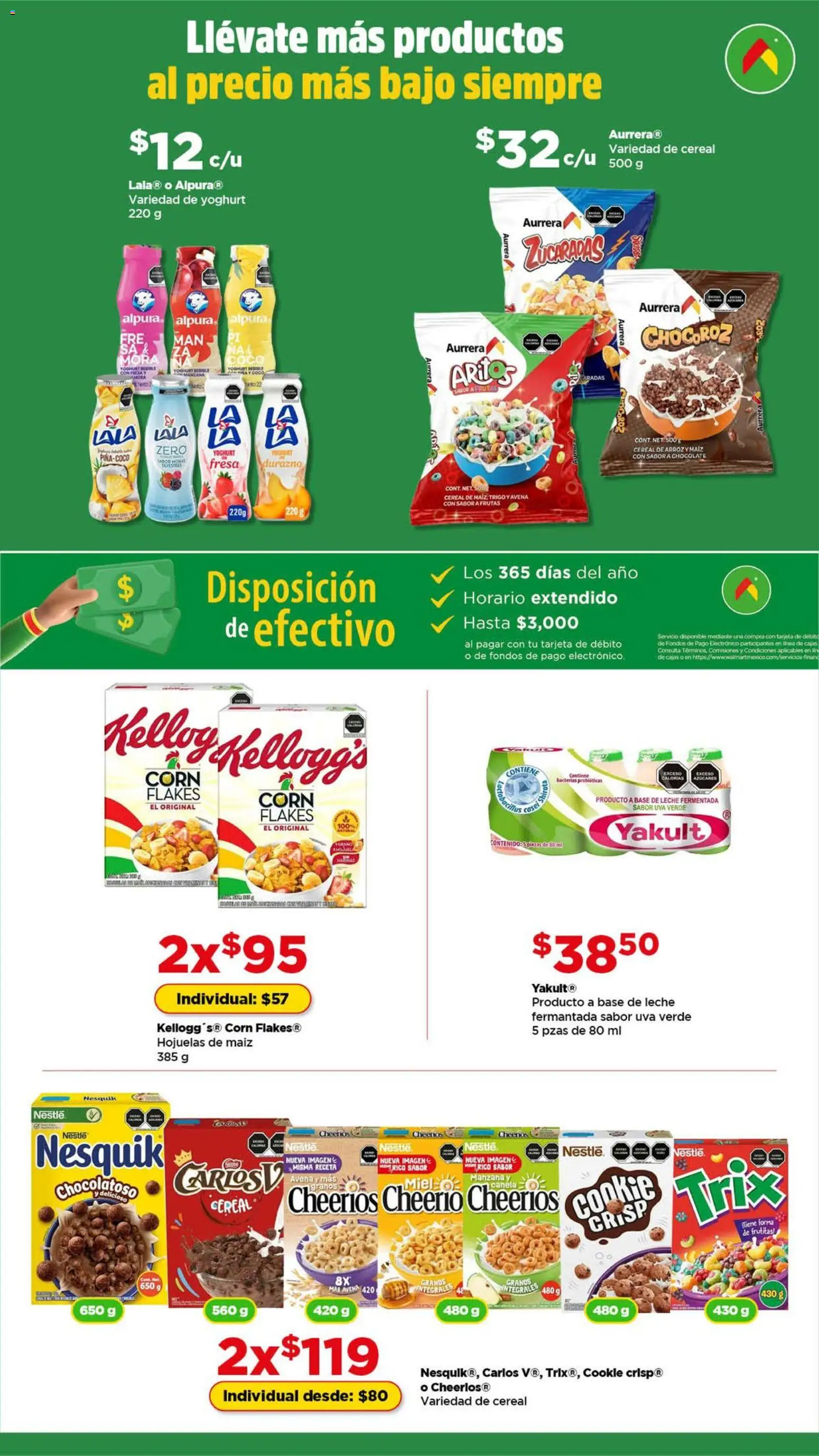 Nuevas ofertas de Bodega Aurrerá válidas en toda la República Mexicana desde el 11.02.2026. ¡Encuentra las mejores ofertas en Bodega Aurrerá folleto Precios más bajos siempre! | Página: 2 | Productos: Durazno, Manzana, Leche, Hojuelas