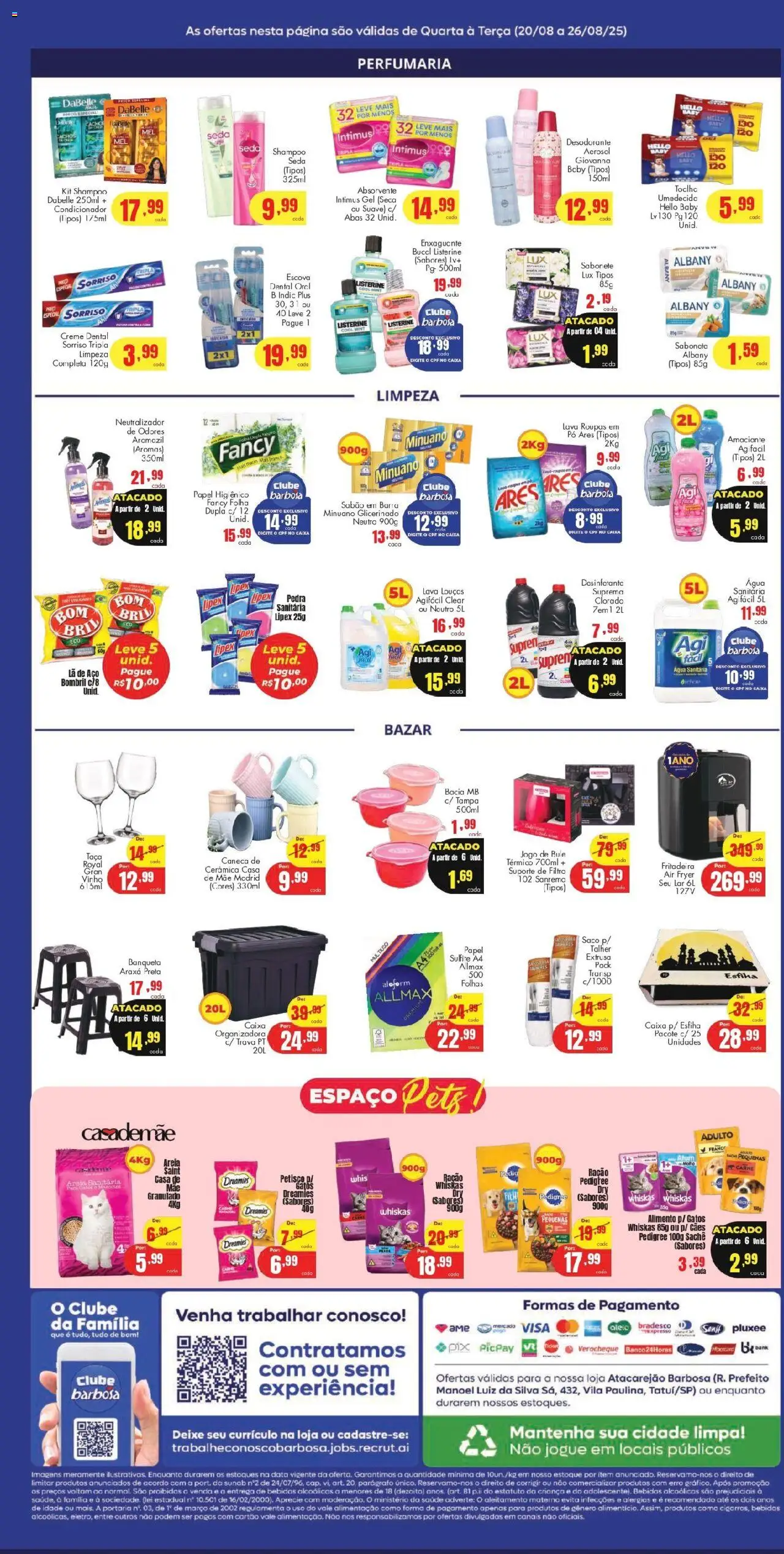Barbosa Supermercados Folheto - válido de 20.08.2025 | Página: 4 | Produtos: Pó, Desodorante, Air fryer, Absorvente