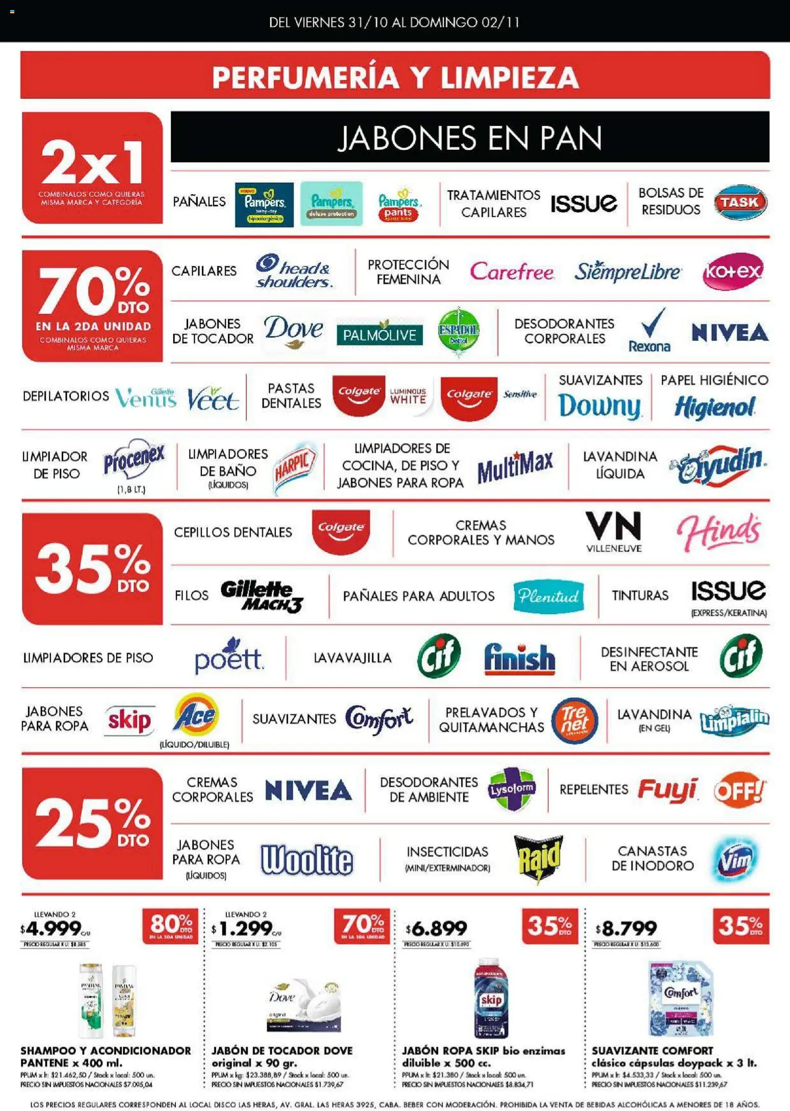 Disco ofertas │ válido desde el 31.10.2025 | Página: 6 | Productos: Papel higiénico, Lavandina, Baño, Limpiador