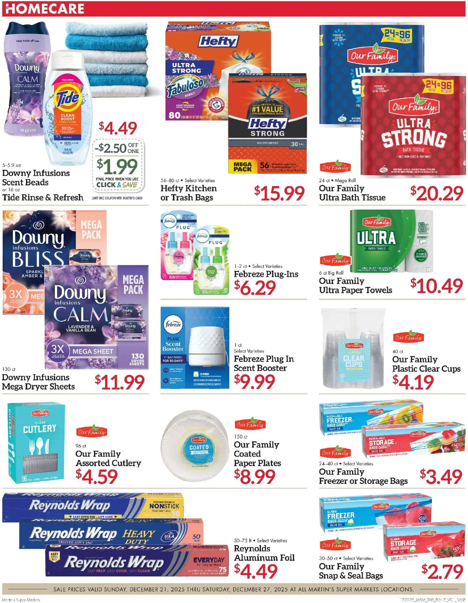 Martin’s Weekly Ad - valid from 21.12.2025 | Page: 21 | Products: Bath, Cap, Sheet, 2人掛けソファ