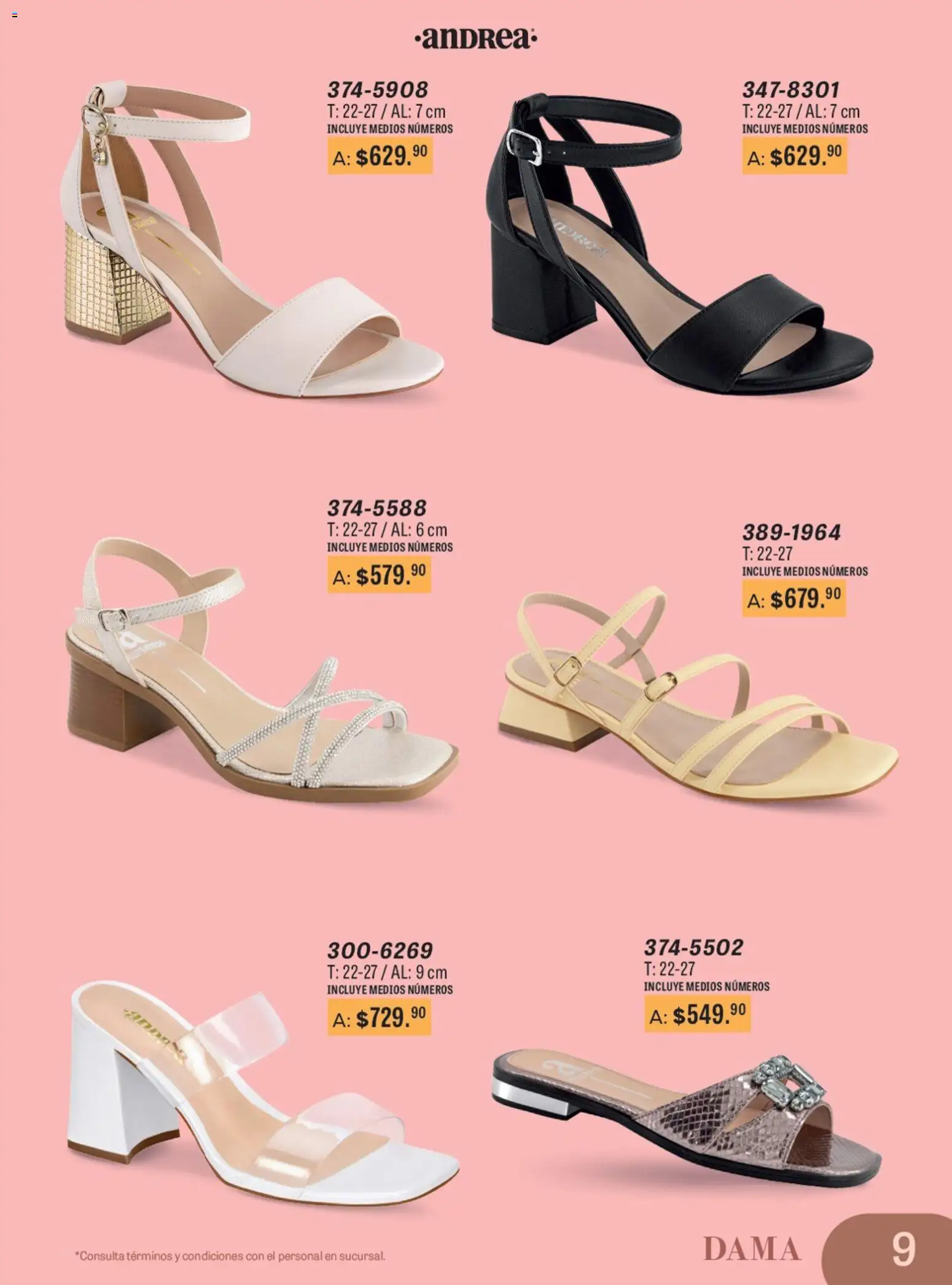 Nuevas ofertas de Andrea válidas en toda la República Mexicana desde el 11.01.2026. ¡Encuentra las mejores ofertas en Andrea catálogo Para Las Fiestas! | Página: 9