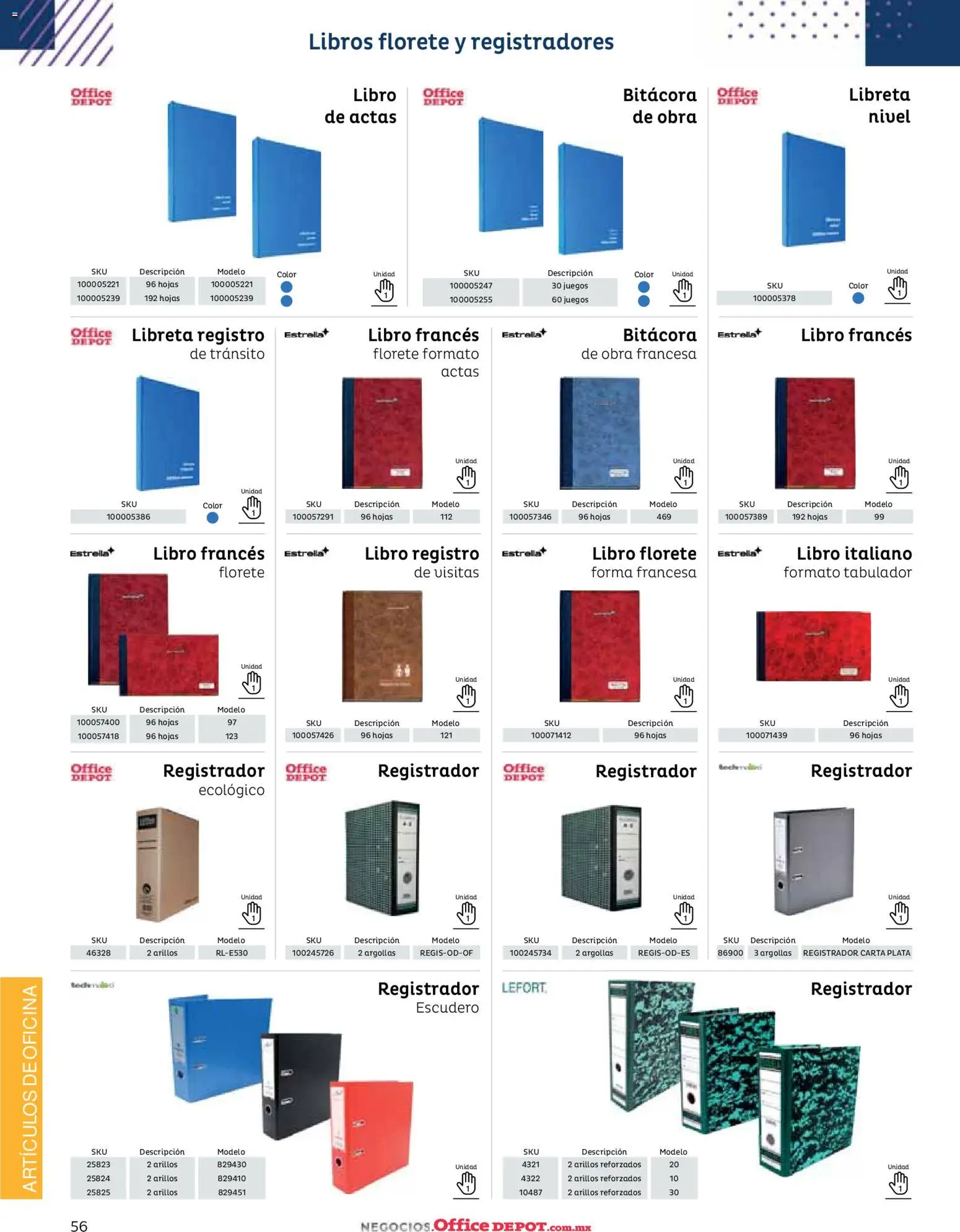 Nuevas ofertas de Office Depot válidas en toda la República Mexicana desde el 12.01.2026. ¡Encuentra las mejores ofertas en Office Depot catálogo 2026! | Página: 58