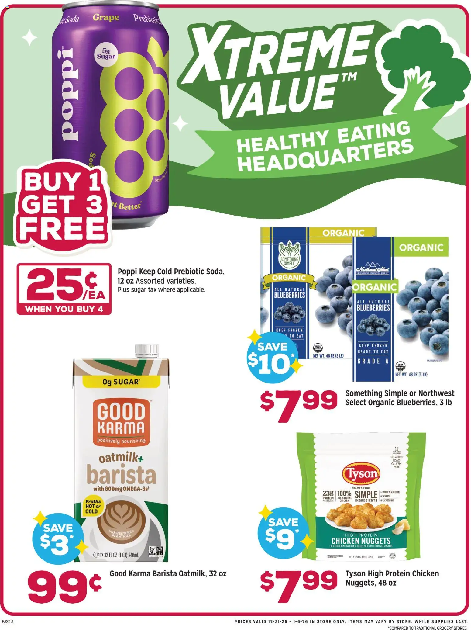 Grocery Outlet Weekly Ad - MD - valid from 31.12.2025 | Page: 3 | Products: Cheese, Sugar, Blueberries