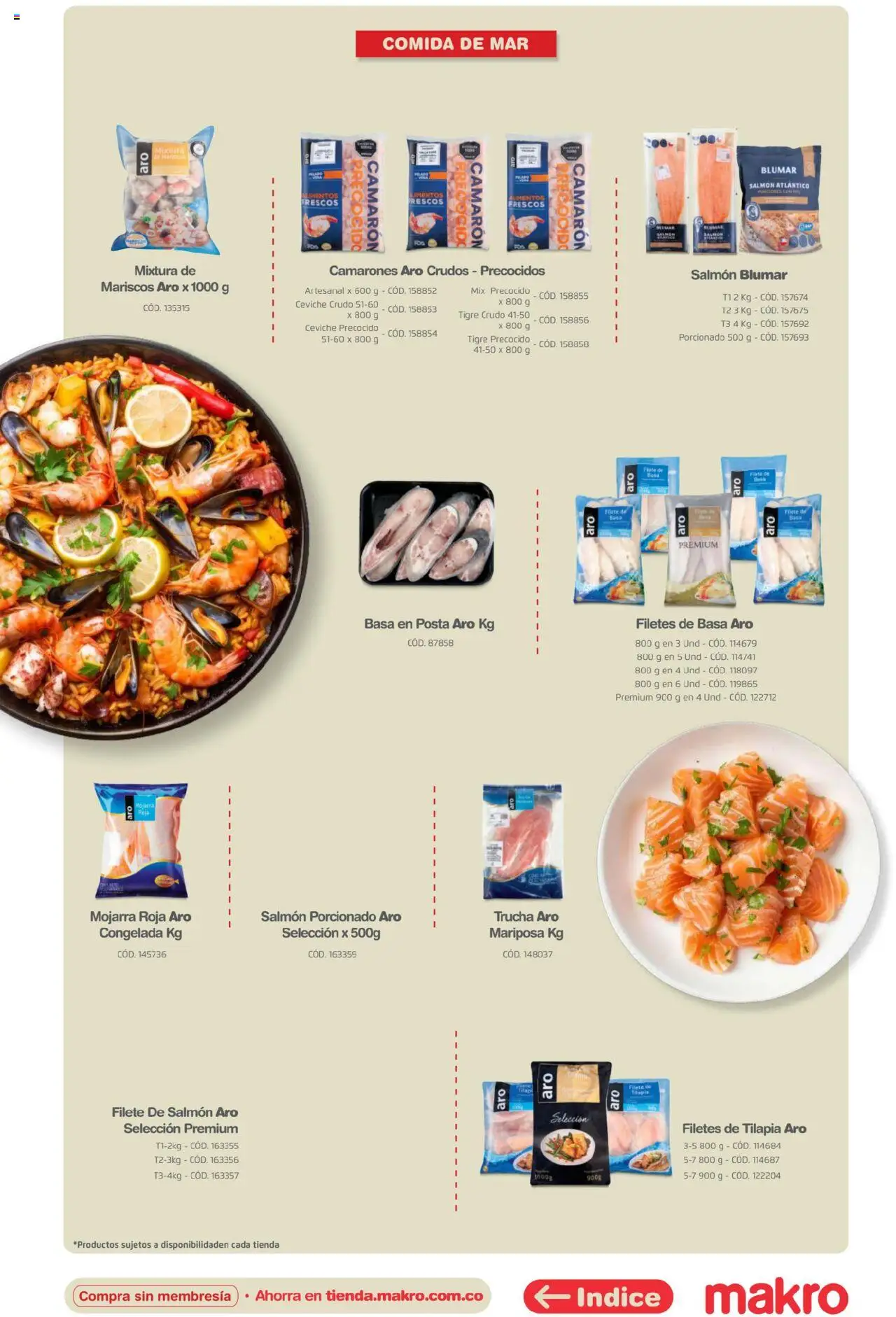 Makro revista - valida desde el 16.04.2025 | Página: 20 | Productos: Ducha Bidet, Mariscos