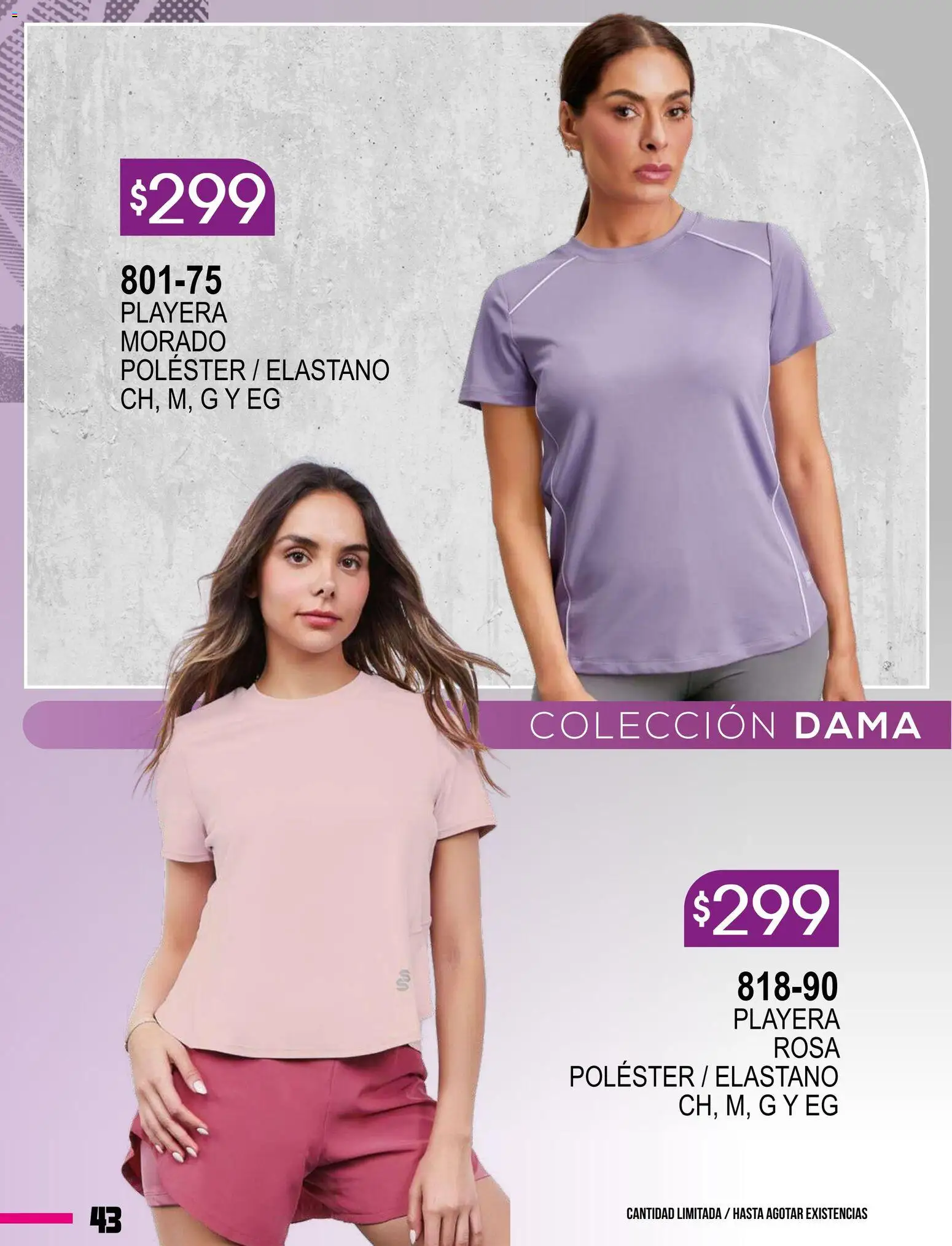 Nuevas ofertas de Cklass válidas en toda la República Mexicana desde el 08.01.2026. ¡Encuentra las mejores ofertas en Cklass catálogo Especial Supersport Dama! | Página: 44 | Productos: Playera