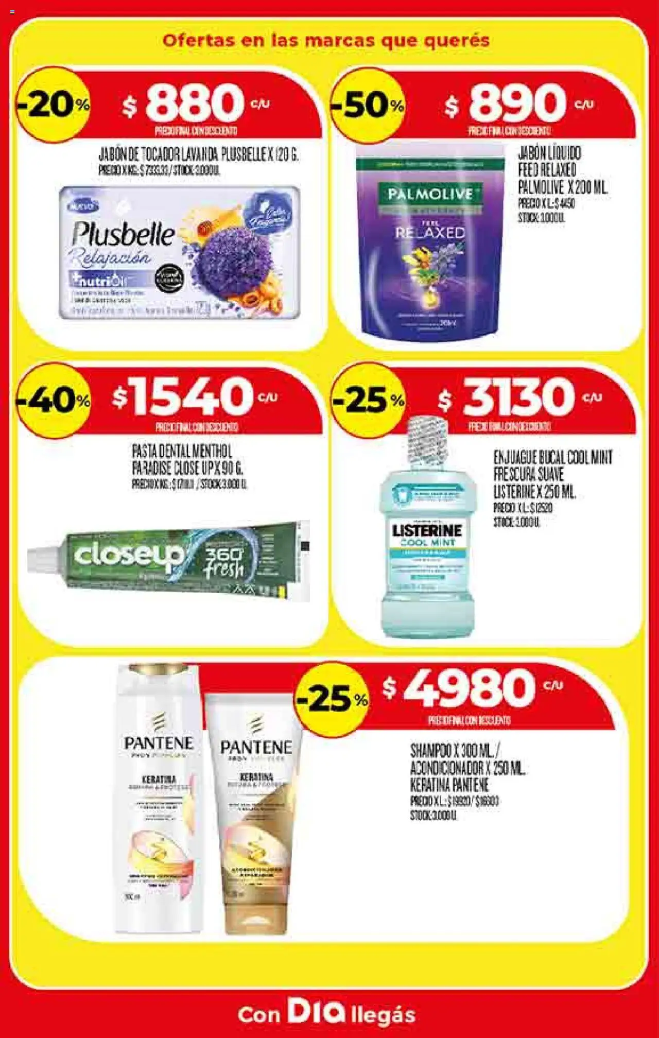 Supermercado DIA Ofertas - Salta y Jujuy │ válido desde el 20.08.2025 | Página: 18 | Productos: Jabón, Pasta dental, Enjuague bucal, Pasta