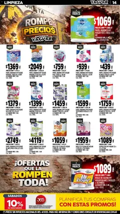Vista previa Yaguar catálogo válido desde el 20.04.2026 | Página: 14 | Productos: Papel higiénico, Cocina, Servilletas