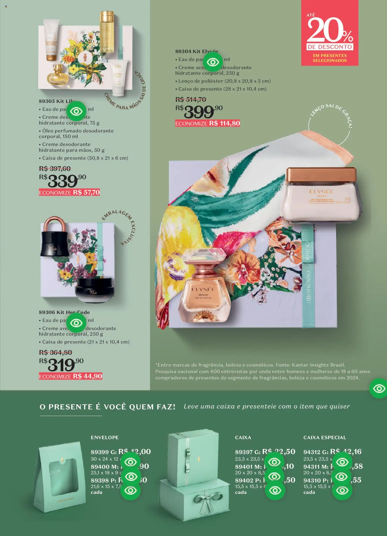 O Boticário Folheto - válido de 02.03.2026 | Página: 188 | Produtos: Desodorante, Envelope, Creme, Pá