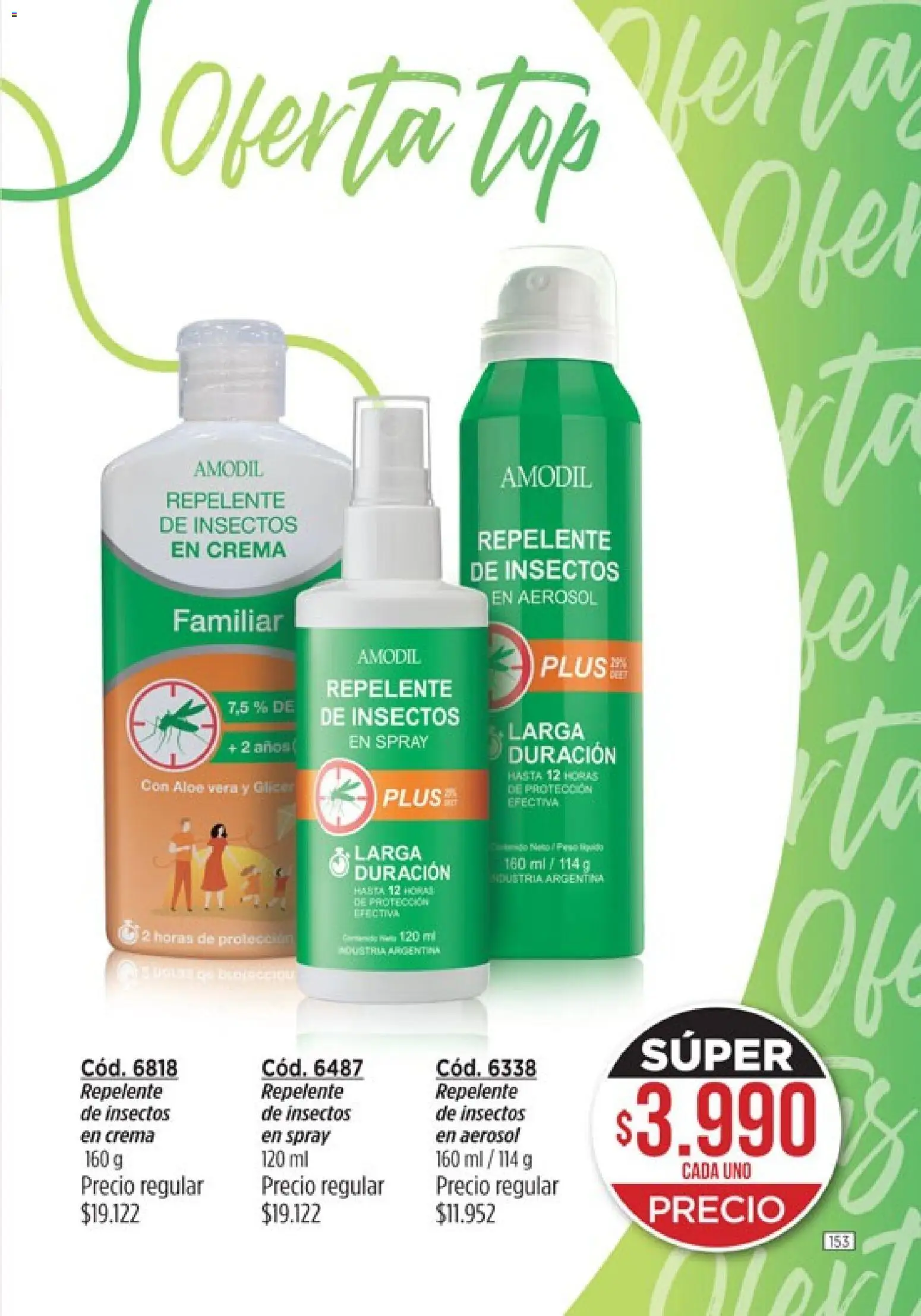 Catálogo Amodil Campaña 4 │ válido desde el 01.03.2026 | Página: 153 | Productos: Repelente, Top, Crema