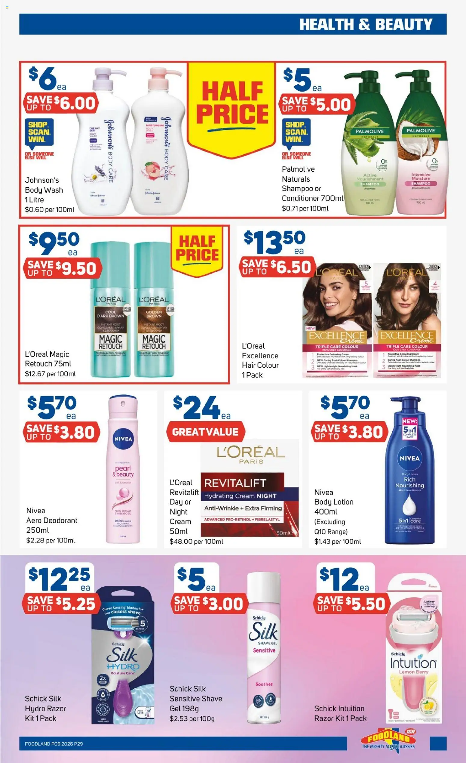 Foodland catalogue - valid from 25.02.2026 | Page: 29 | Products: Concealer, Conditioner, Razor, Body lotion