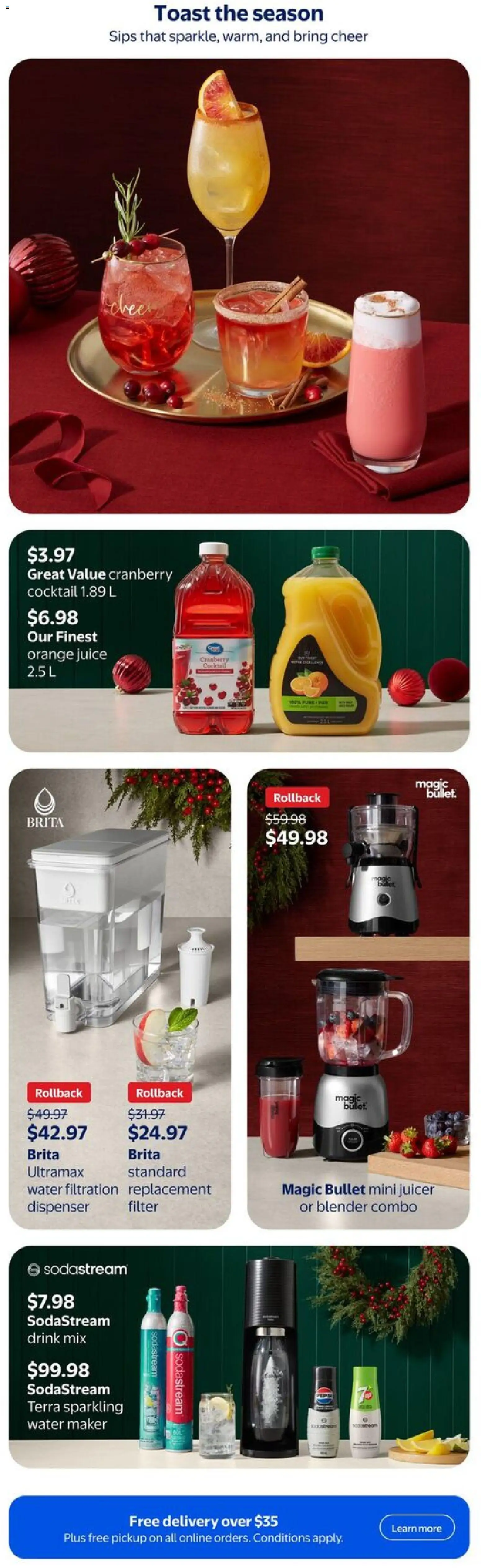 Walmart flyer valid from 27.11.2025 | Page: 12 | Products: Juicer, Juice
