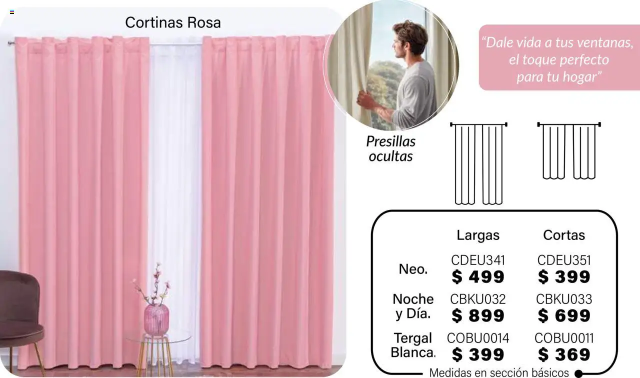 Nuevas ofertas de Colchas Concord válidas en toda la República Mexicana desde el 01.08.2025. ¡Encuentra las mejores ofertas en Colchas Concord - Catálogo! | Página: 858 | Productos: Cortinas