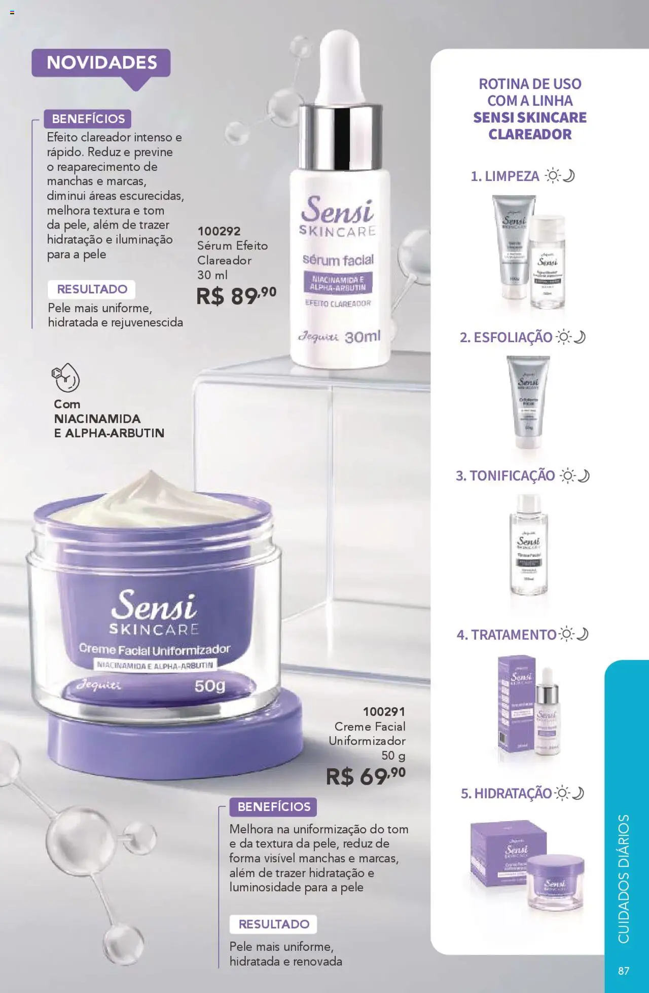 Jequiti Folheto - válido de 03.10.2025 | Página: 87 | Produtos: Sérum, Creme