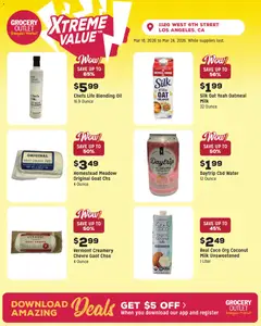Preview of Grocery Outlet weekly ads valid from 18.03.2026 | Page: 7 | Products: Milk, Oil, Avocado, Water