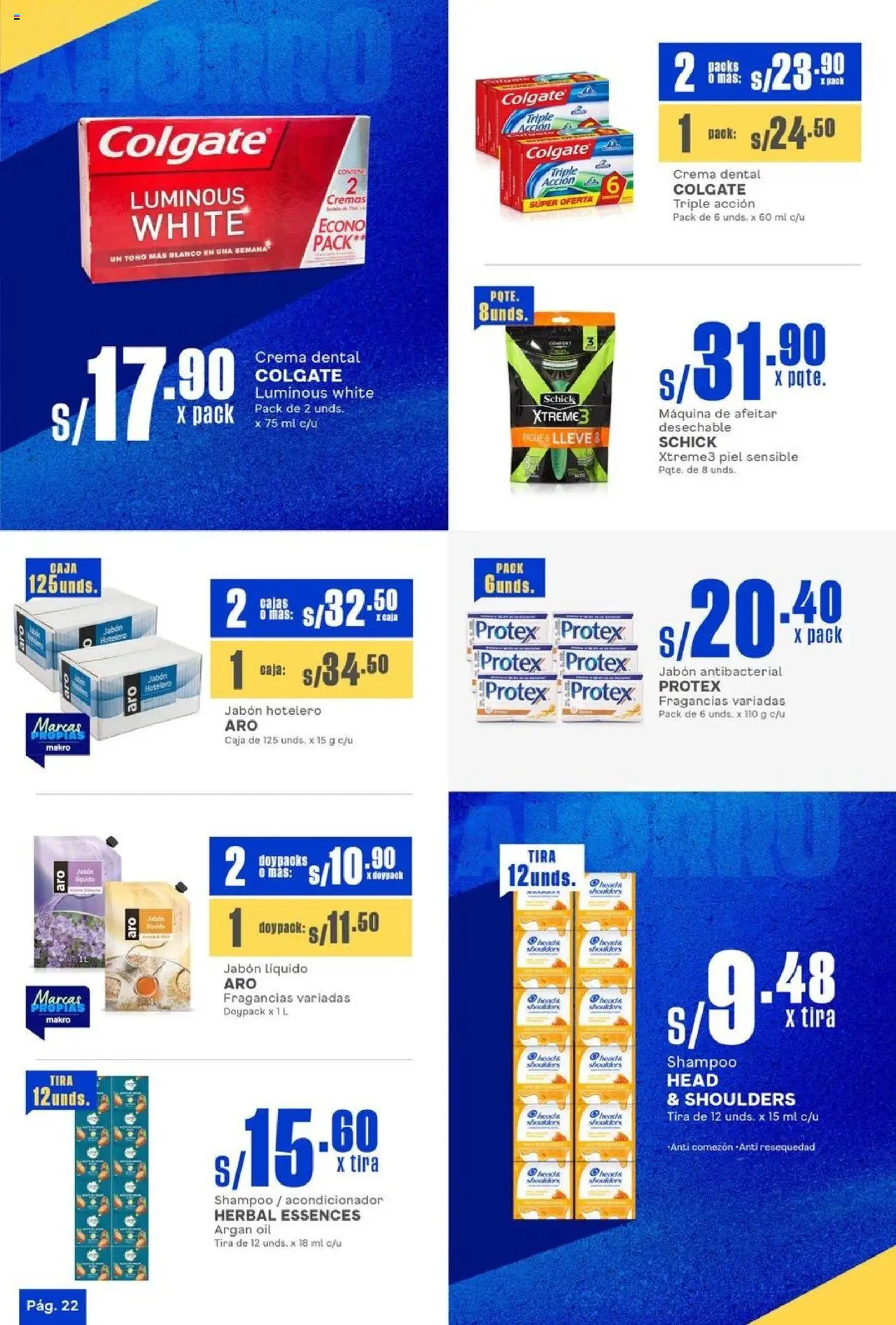 Catálogo Makro válido desde 25.09.2025 | Página: 22 | Productos: Jabón, Caja, Crema, Maquina de afeitar