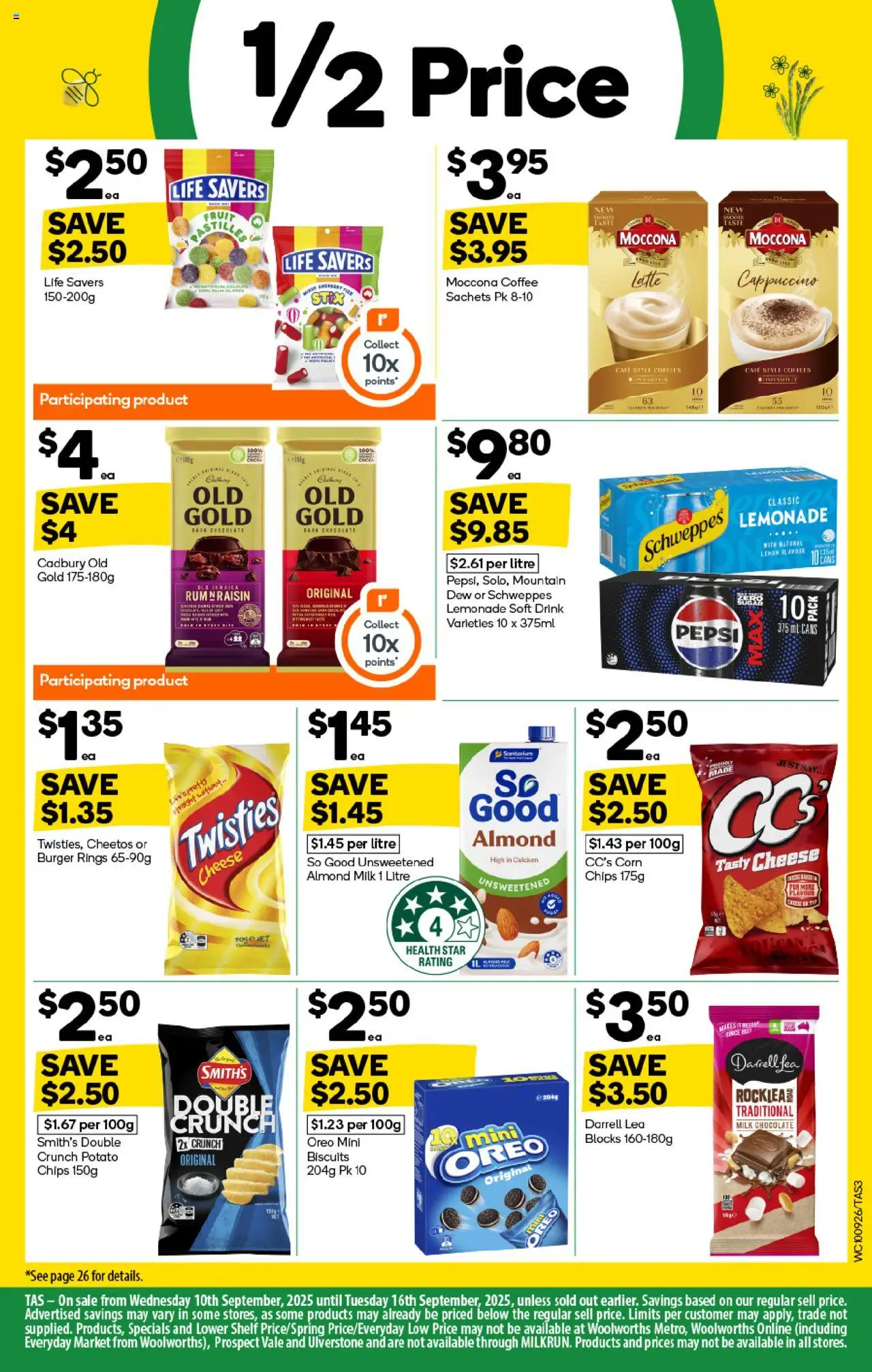 Woolworths catalogue - valid from 10.09.2025 | Page: 3 | Products: Cheese, Coffee, Chips, Rum