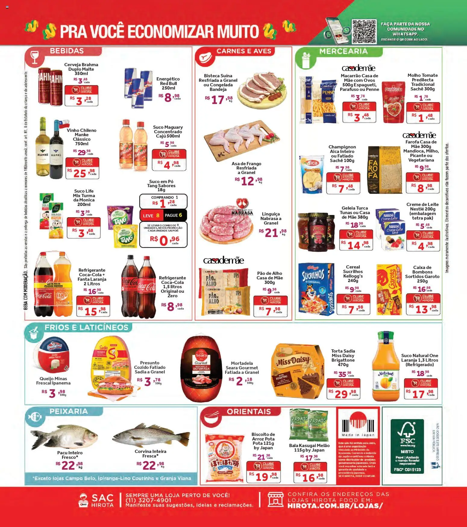 Hirota Food Folheto - válido de 07.11.2025 | Página: 2 | Produtos: Fanta, Geleia, Sucrilhos, Bandeja