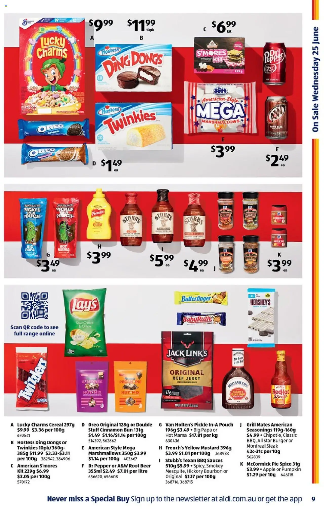 Aldi catalogue - valid from 25.06.2025 | Page: 9 | Products: Charms, Beer, Cereal, Steak