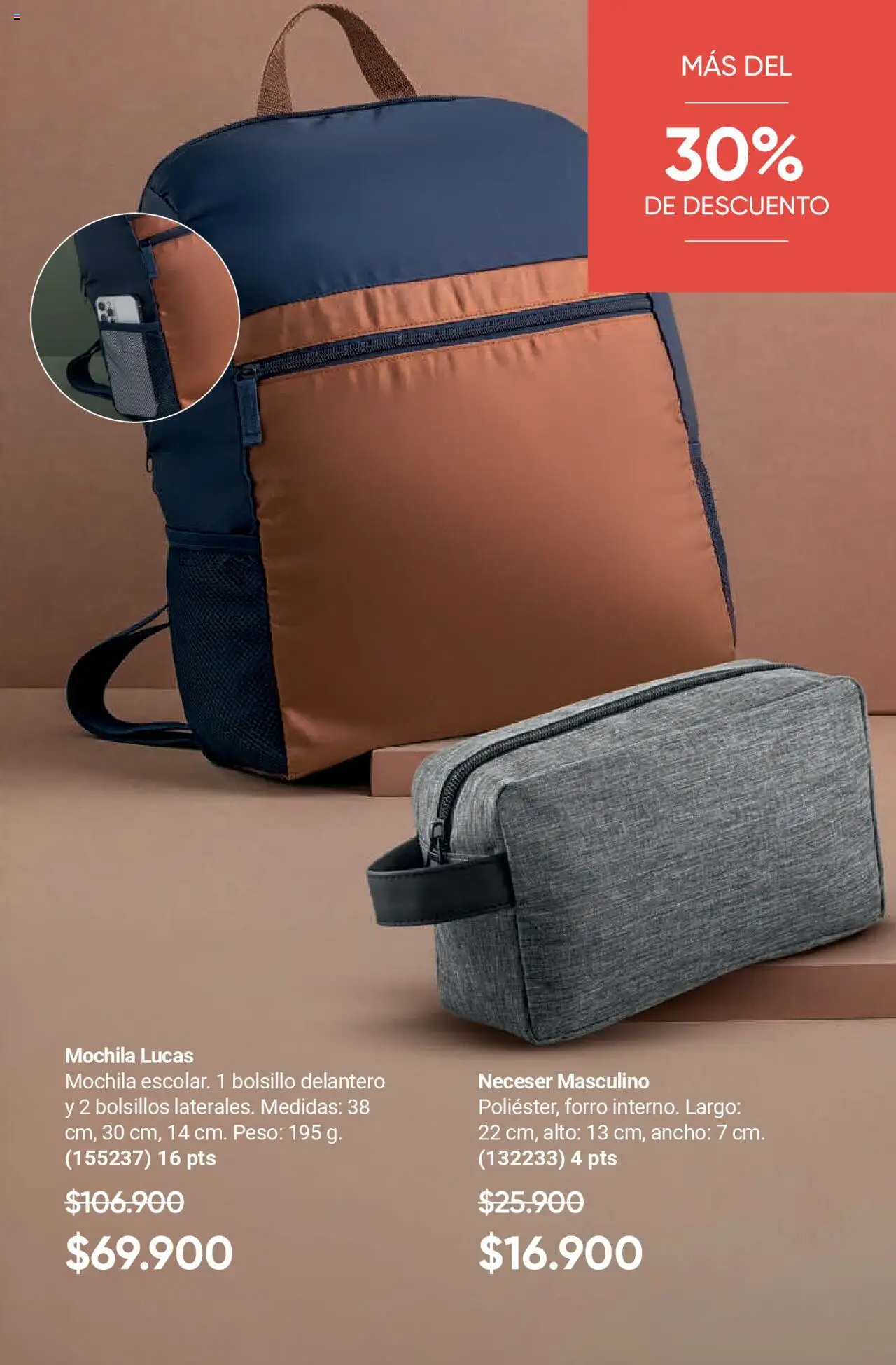 Avon revista - valida desde el 12.09.2025 | Página: 49 | Productos: Mochila, Peso, Neceser