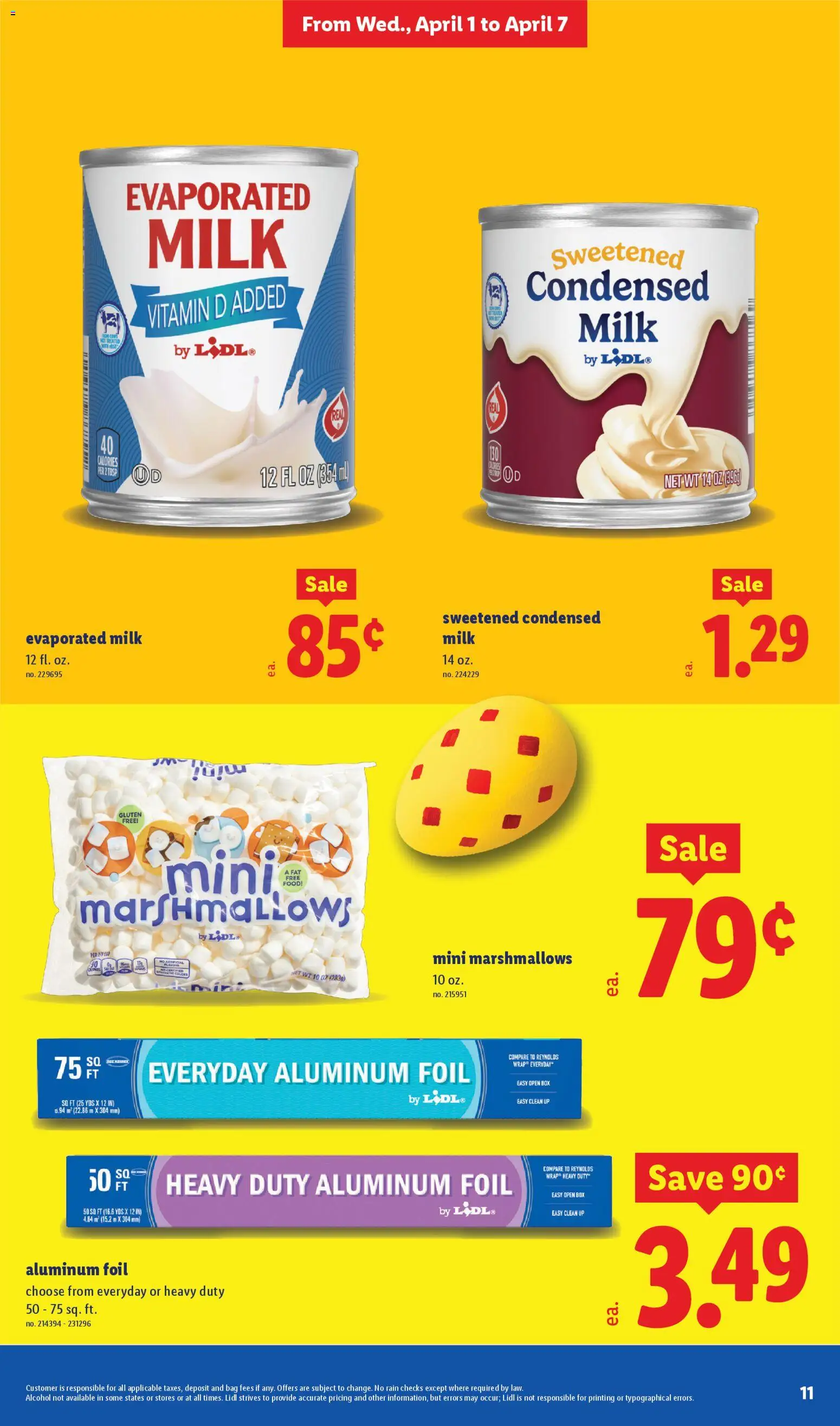 Lidl Weekly Ad - valid from 01.04.2026 | Page: 11 | Products: Vitamin, Box, Milk, Bag