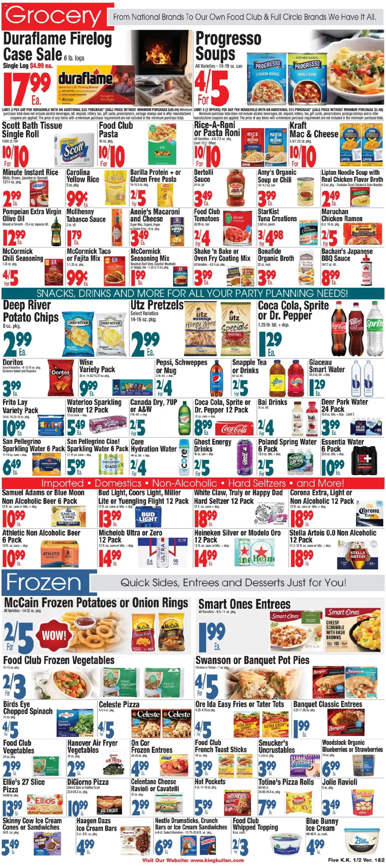 King Kullen Weekly Ad - valid from 01.01.2026 | Page: 5 | Products: Rice, Vegetables, Sauce, Blueberries