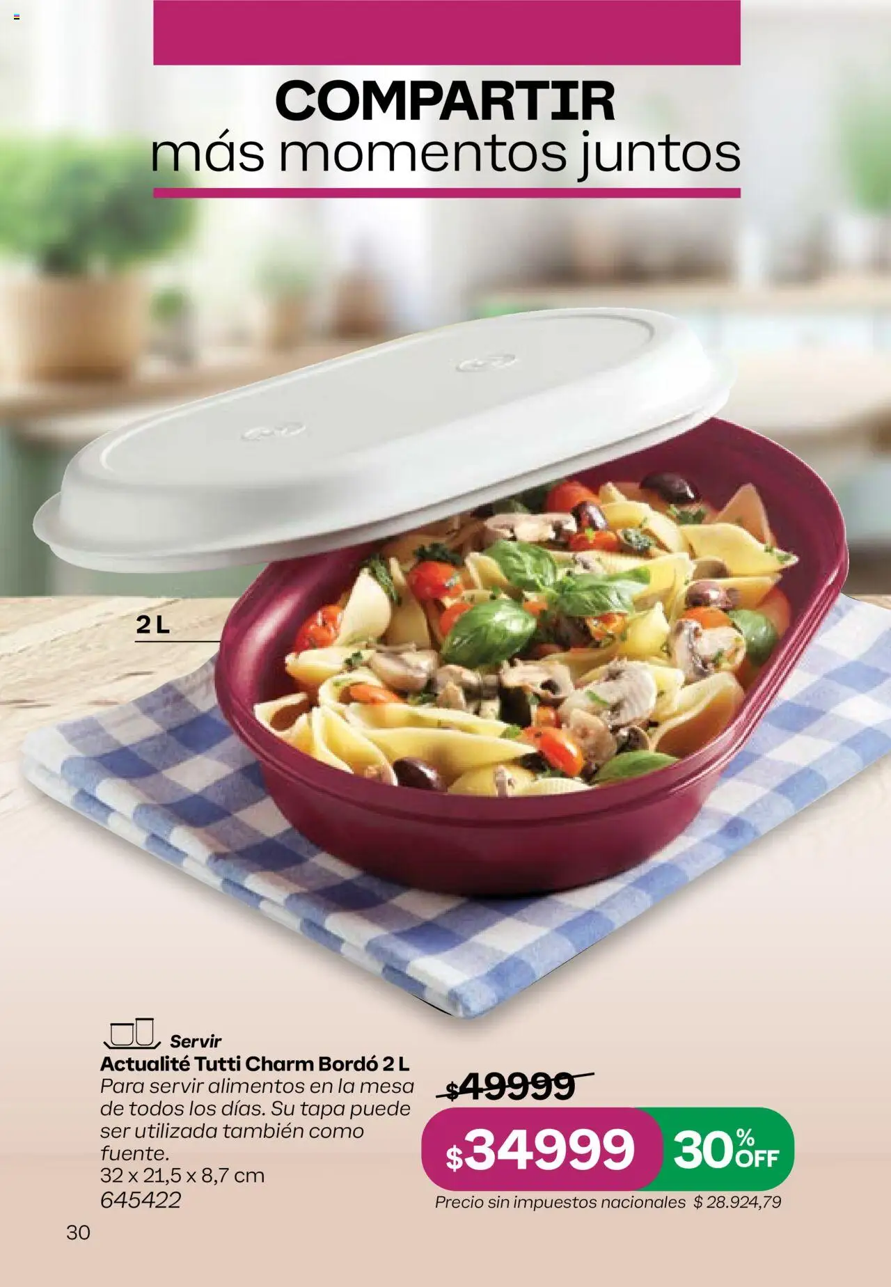 Tupperware Folleto │ válido desde el 11.08.2025 | Página: 31 | Productos: Mesa