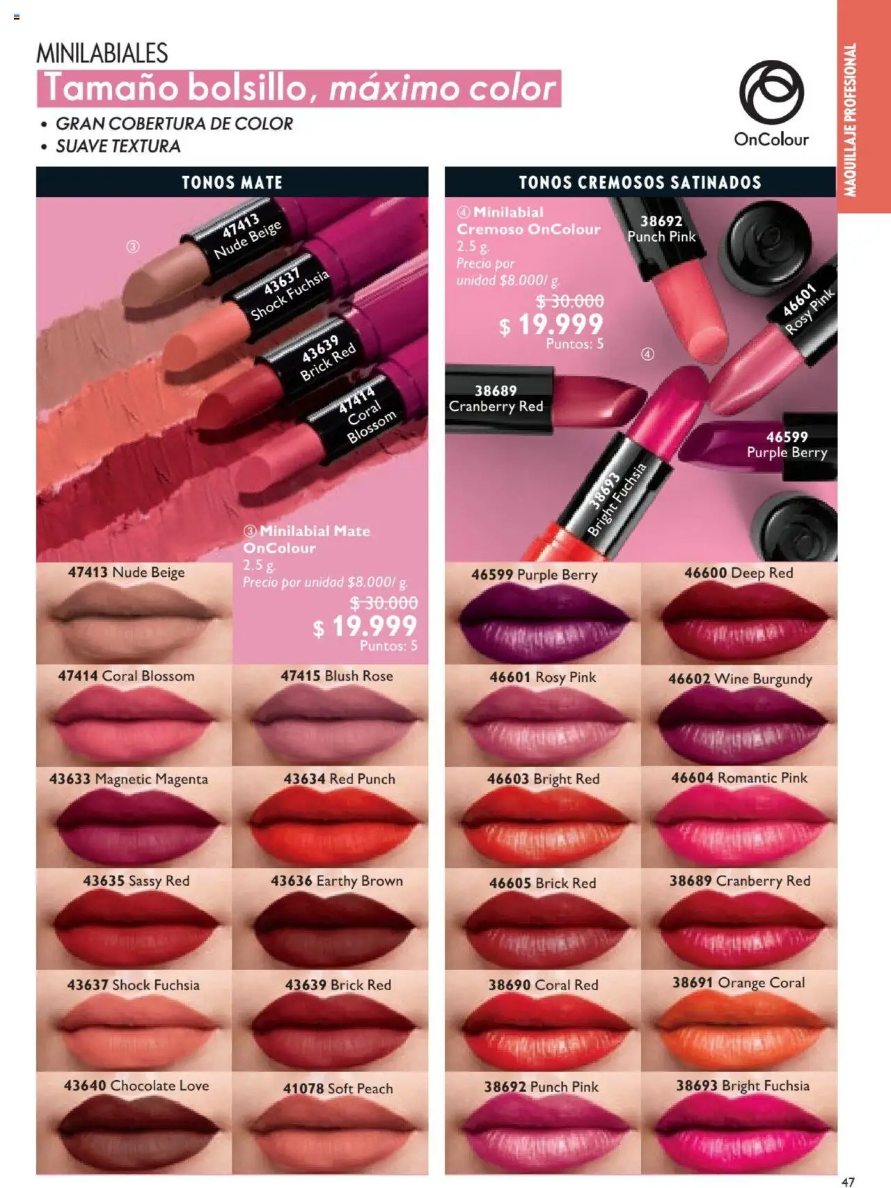 Oriflame revista - valida desde el 12.07.2025 | Página: 47 | Productos: Maquillaje, Chocolate