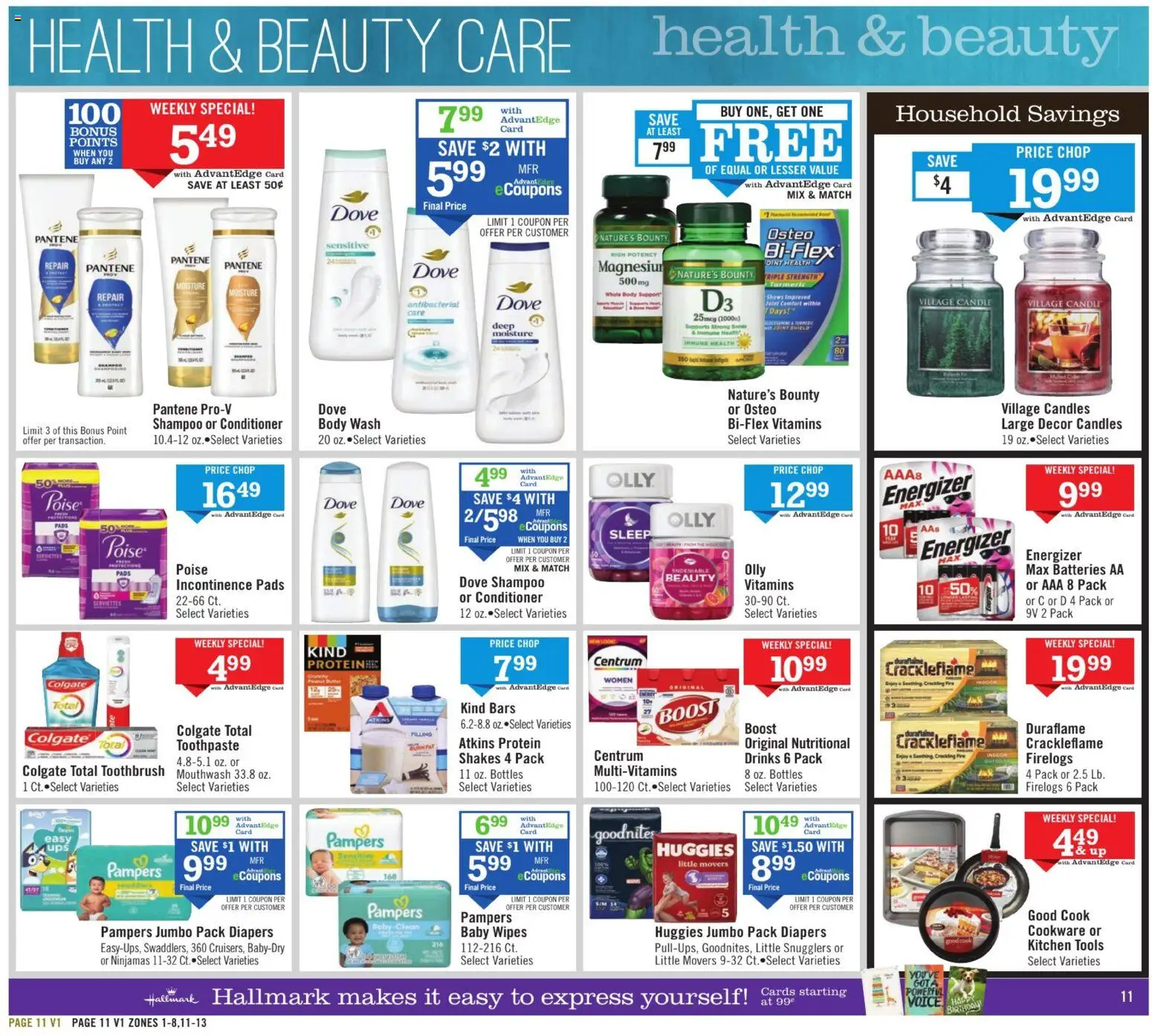 Price Chopper Weekly Ad - valid from 11.01.2026 | Page: 11 | Products: Toothpaste, Toothbrush, Mouthwash, Body Wash
