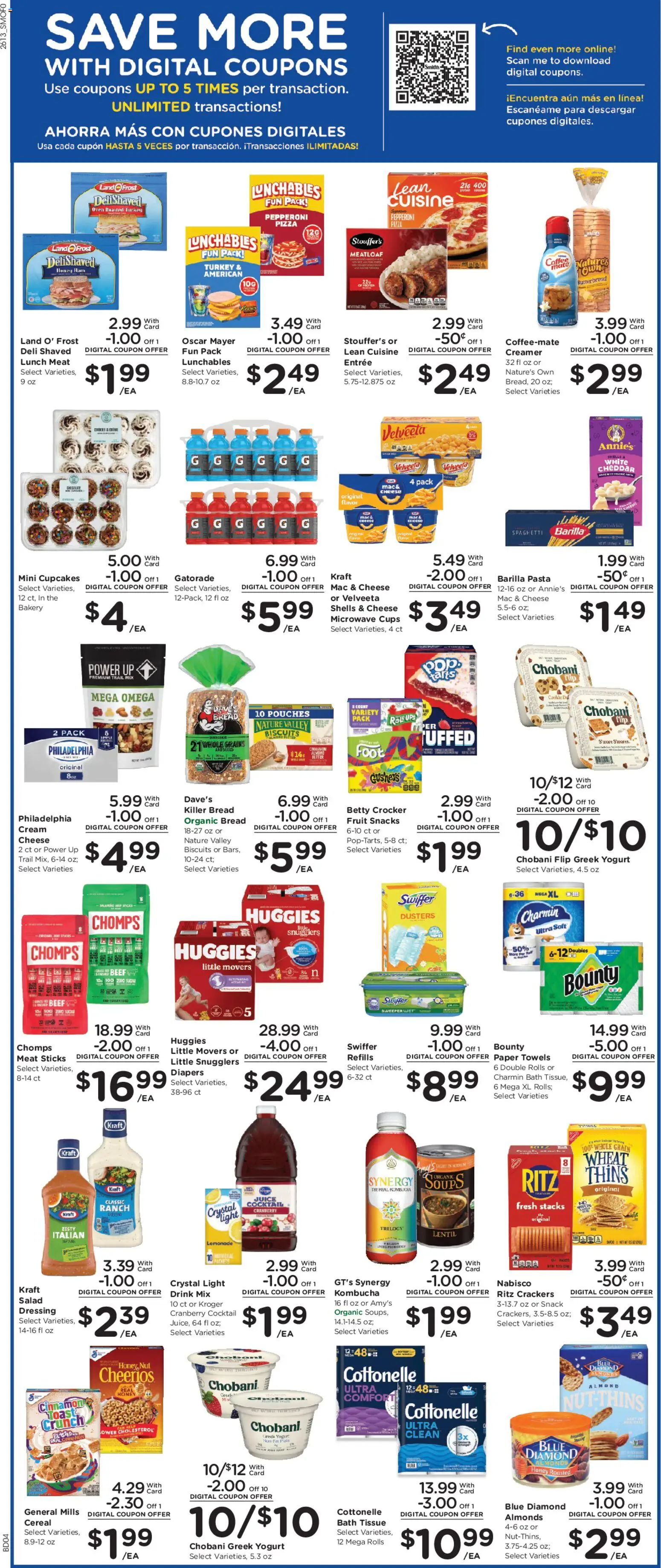 Smith's Weekly Ad - NM - valid from 29.04.2026 | Page: 4 | Products: Cheese, Coffee, Pizza, Juice