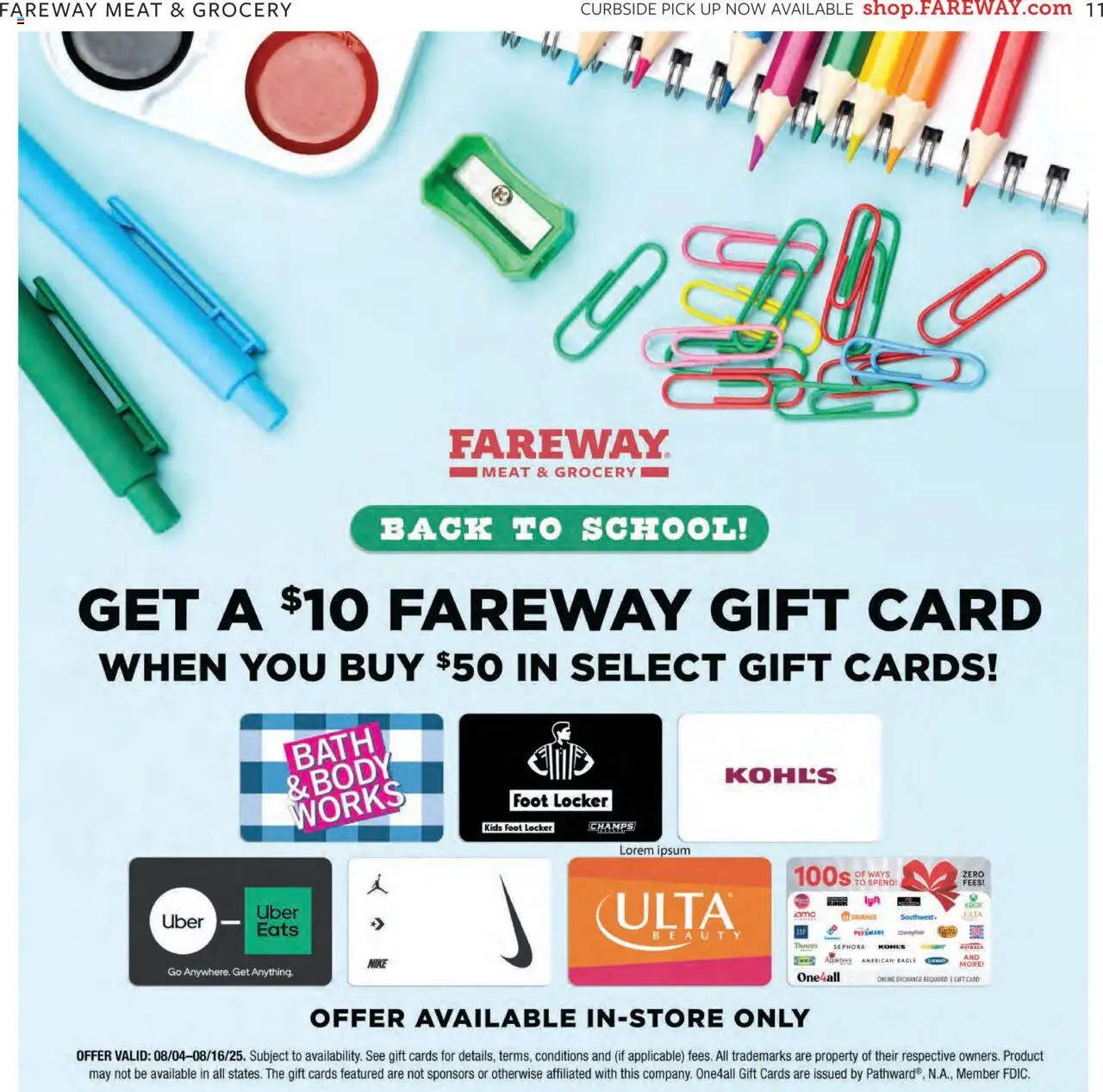 Fareway Weekly Ad - valid from 04.08.2025 | Page: 11 | Products: Bath