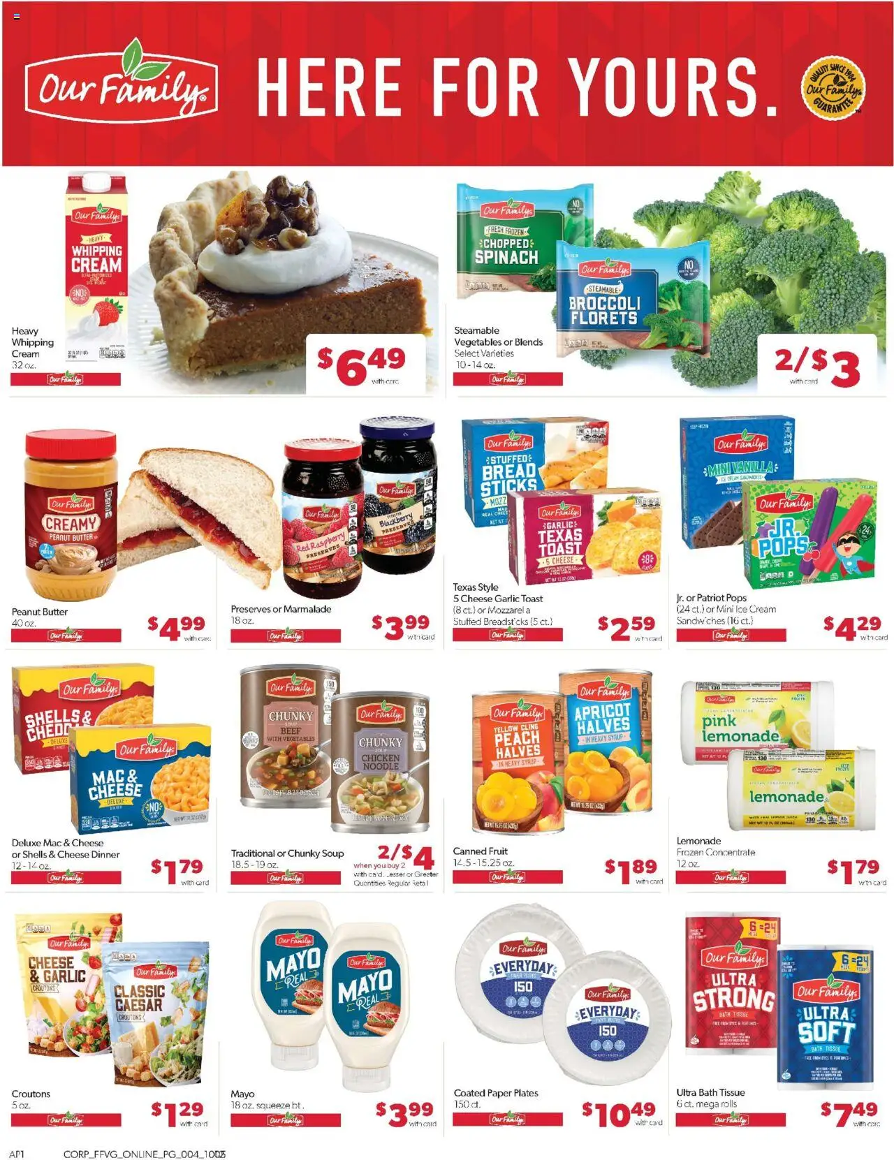 Family Fare Weekly Ad - valid from 12.10.2025 | Page: 9 | Products: Broccoli, Spinach, Vegetables, Garlic