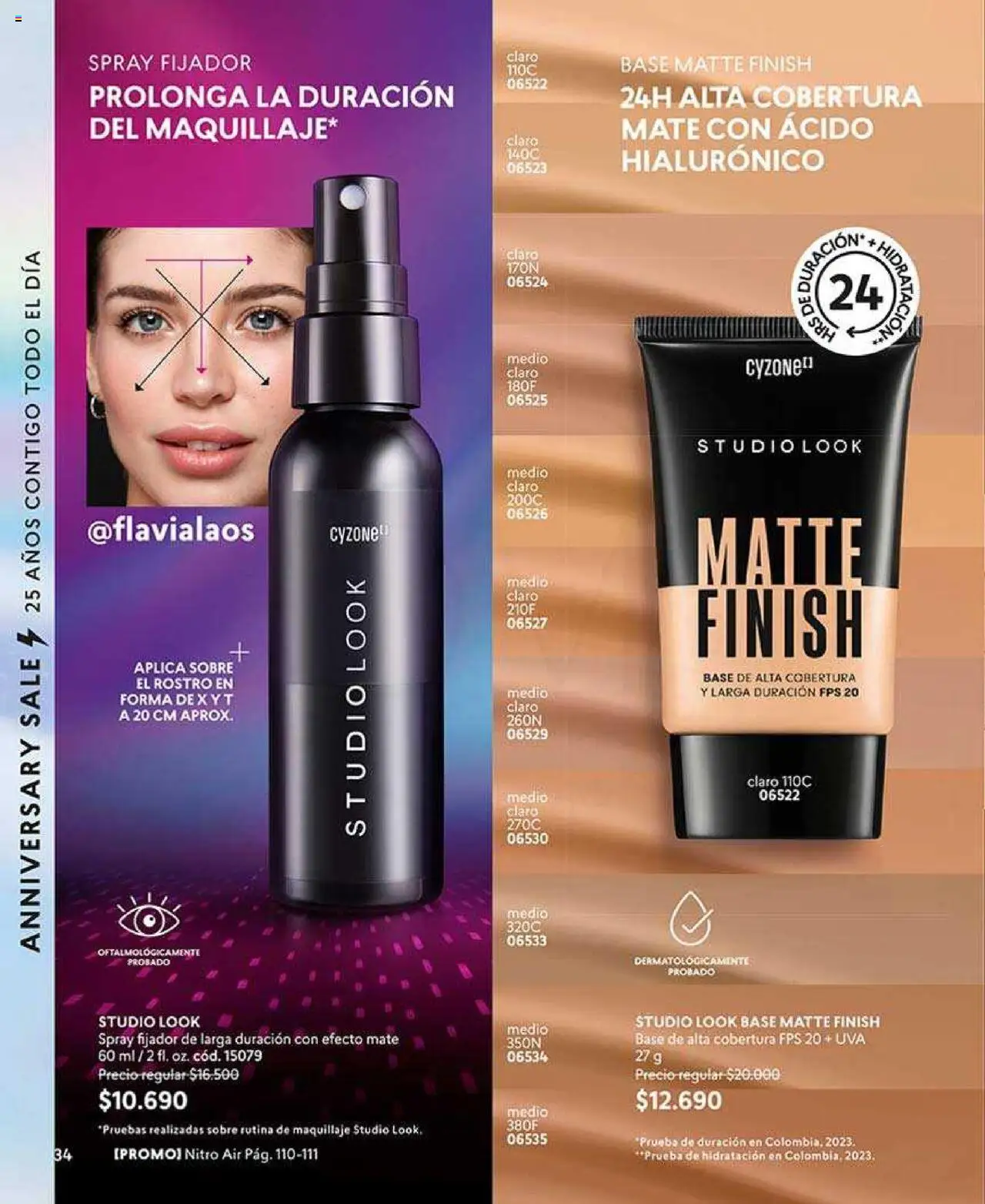 Catálogo CyZone Campaña 10 │ válido desde el 02.06.2025 | Página: 34 | Productos: Fijador, Uva, Maquillaje, Sobre
