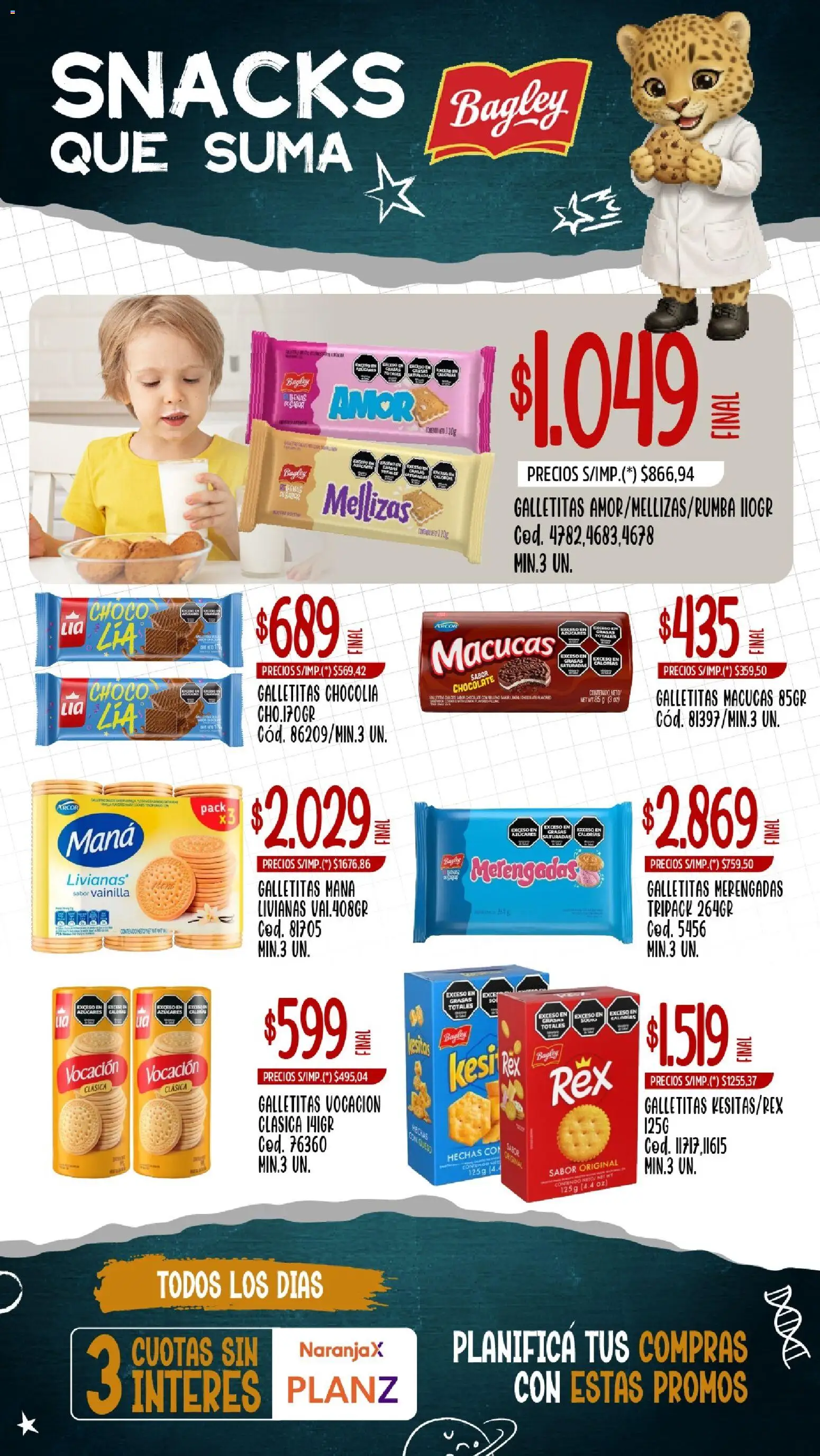 Yaguar - Volvemos al Cole  │ válido desde el 09.02.2026 | Página: 7 | Productos: Galletitas, Queso, Chocolate