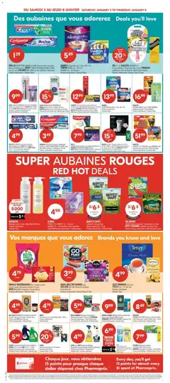 Preview of COLGATE TOTAL Rince-bouche/Mouthwash, (250 mL3, PROTECTION CONTRE LA CARIE culor MAX FRAIS dentifrice/loothpaste (150 ml) Produits selectionnés/Selected Types from shop Pharmaprix valid from 03.01.2026 | Page: 7
