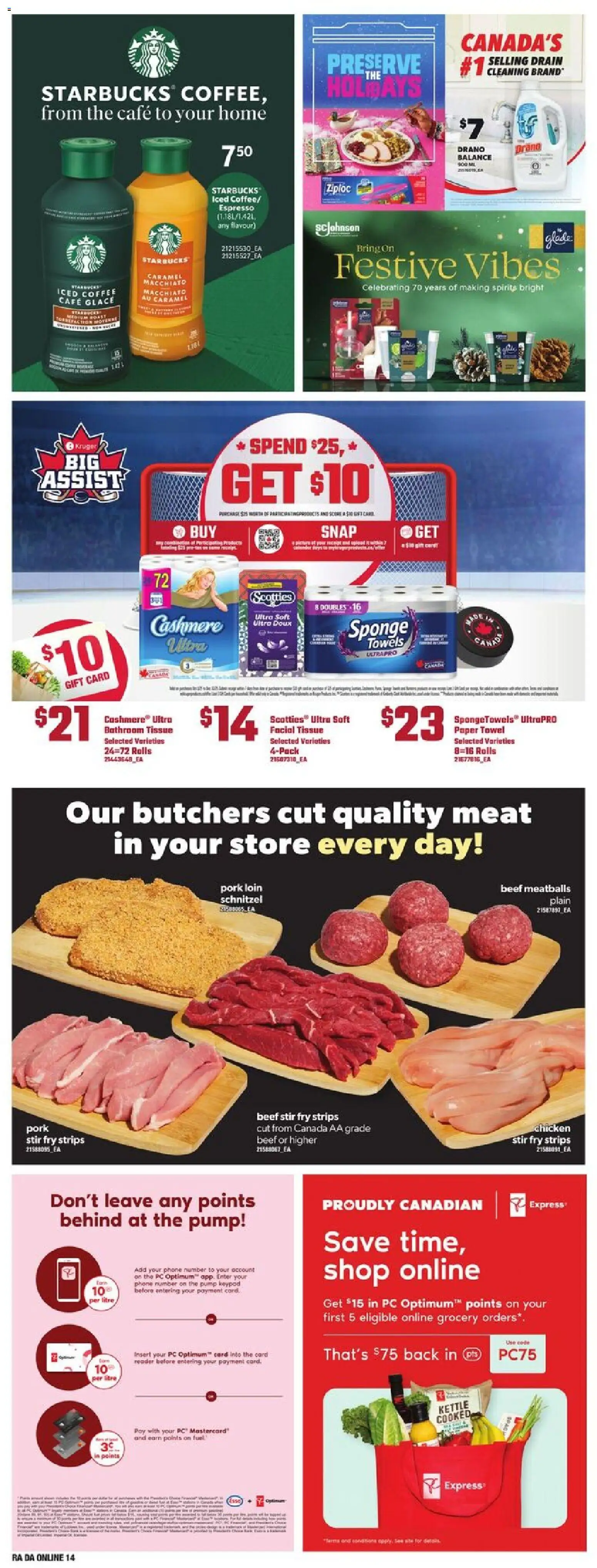 Atlantic Superstore flyer valid from 13.11.2025 | Page: 30 | Products: Beef, PC, Coffee, Pork