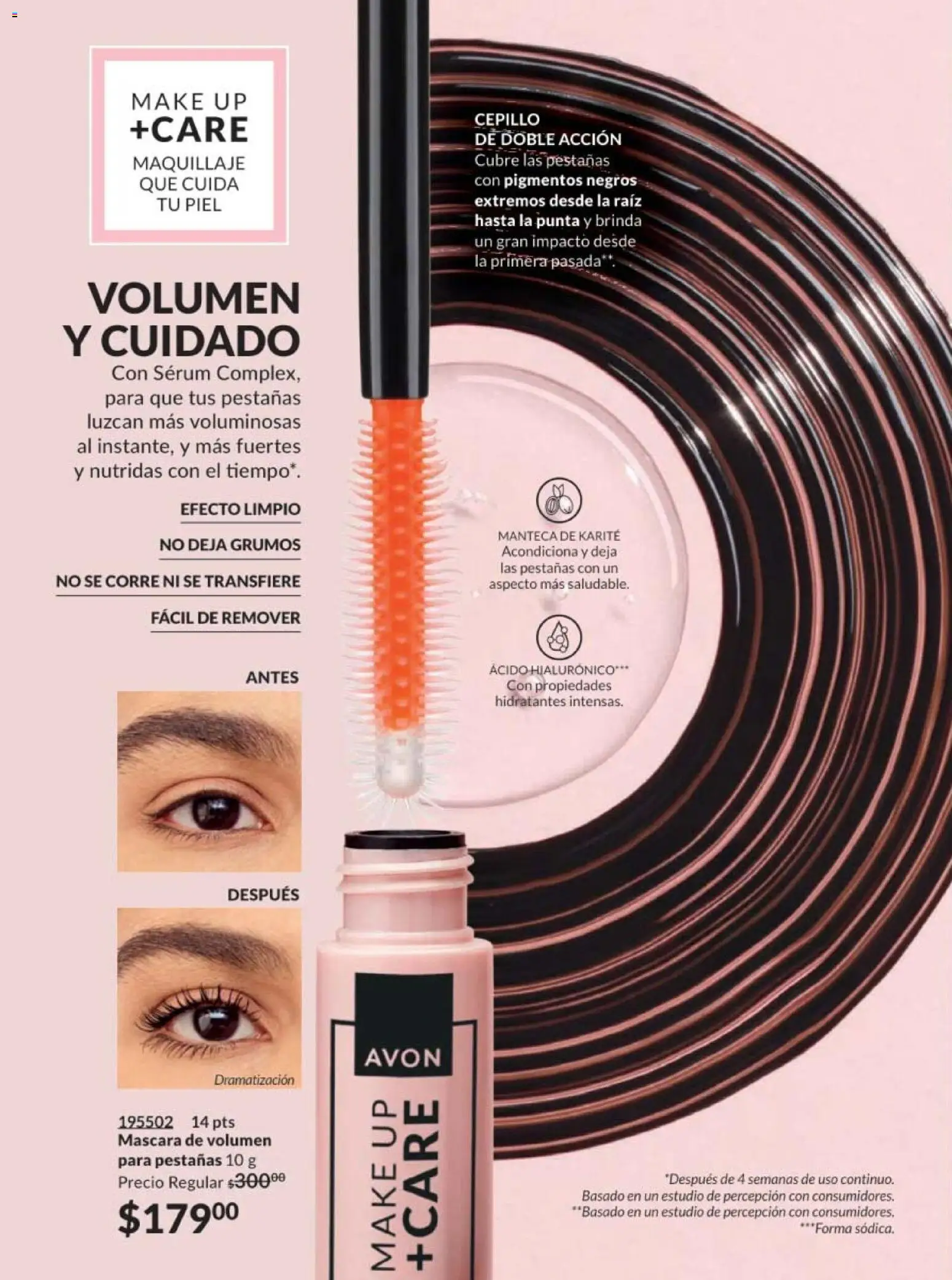 Nuevas ofertas de AVON válidas en toda la República Mexicana desde el 30.01.2026. ¡Encuentra las mejores ofertas en AVON campaña 3 2026! | Página: 62 | Productos: Serum, Cepillo, Máscara, Maquillaje