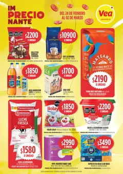 Vista previa Vea ofertas válido desde el 24.02.2026 | Página: 2 | Productos: Galletitas, Leche, Vino, Agua saborizada