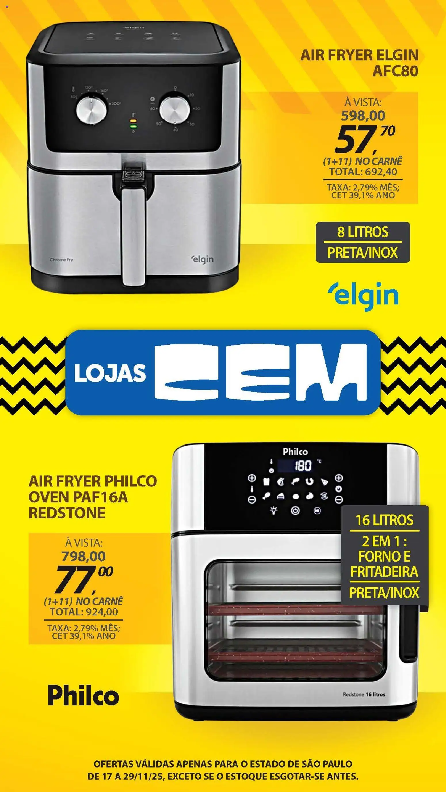 Lojas Cem Folheto - válido de 17.11.2025 | Página: 83 | Produtos: Forno, Air fryer, Carne