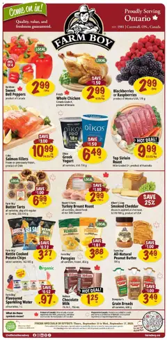 Preview of Farm Boy weekly flyer / circulaire from shop Farm Boy valid from 11.09.2025