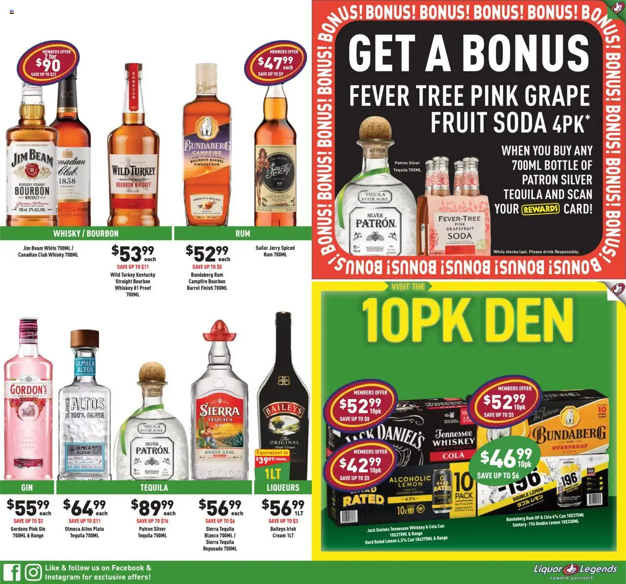Liquor Legends catalogue - valid from 30.07.2025 | Page: 5 | Products: Bourbon, Gin, Cream, Rum