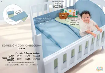 Vista previa de Colchas Concord catálogo Baby, nuevo folleto de la tienda, válido en México a partir del 01.05.2026 | Página: 2 | Productos: Cabecera, Cama, Almohada, Body
