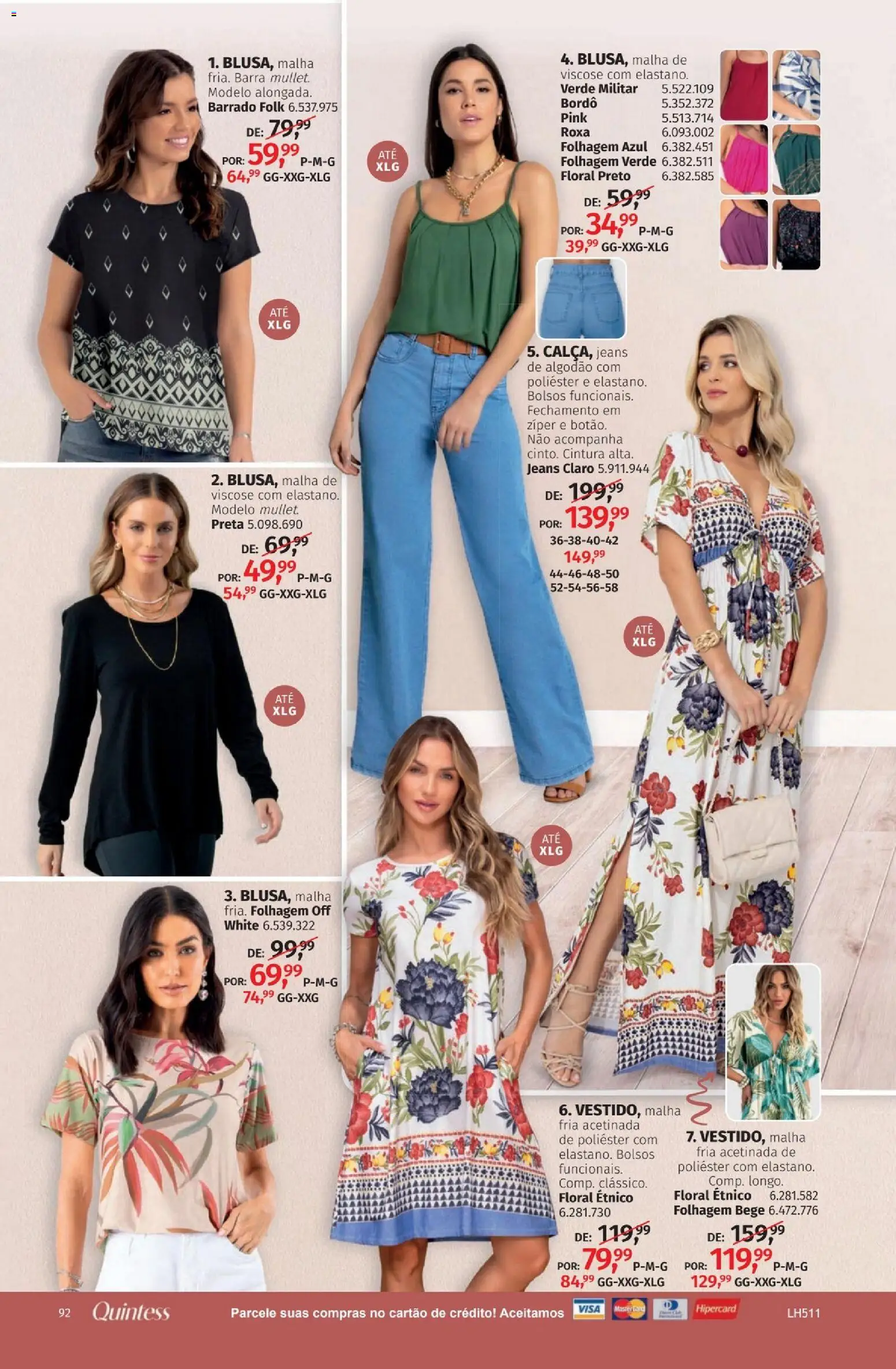 Quatro Estações Folheto - válido de 01.04.2026 | Página: 92 | Produtos: Algodão, Jeans